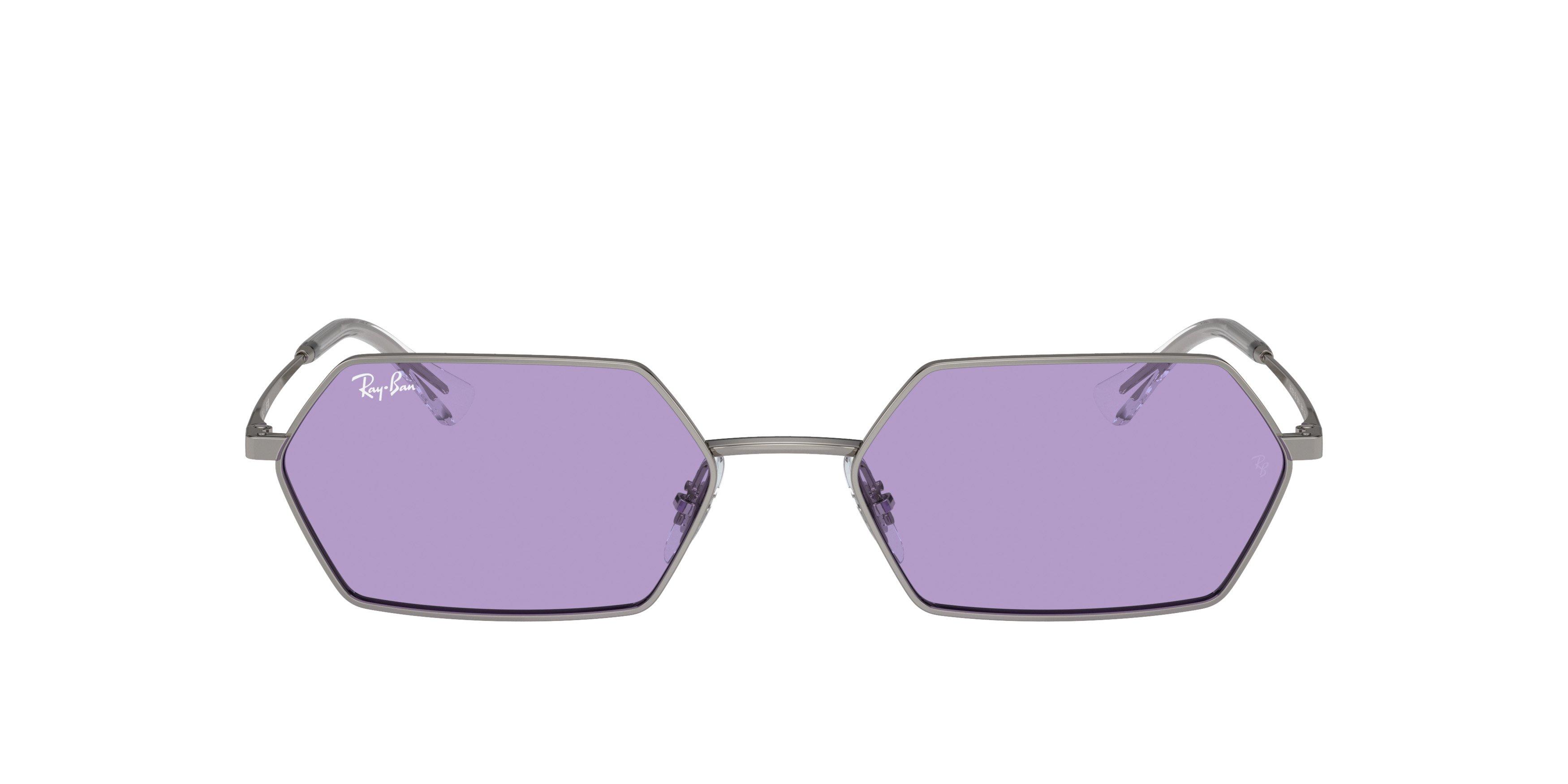 Ray-Ban Yevi Sunglasses - GREY/PURPLE Thumbnail View 3
