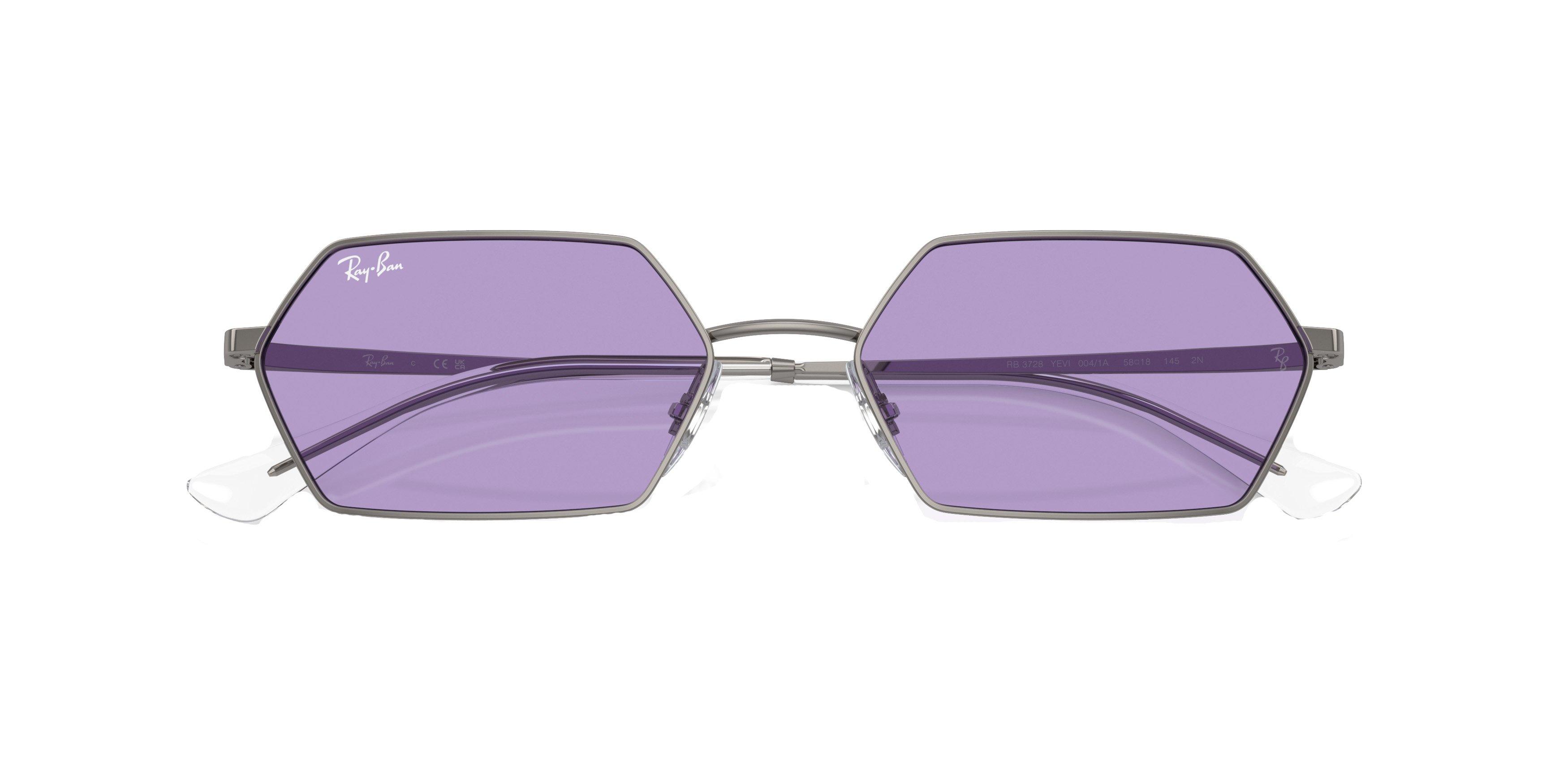 Ray-Ban Yevi Sunglasses - GREY/PURPLE Thumbnail View 6