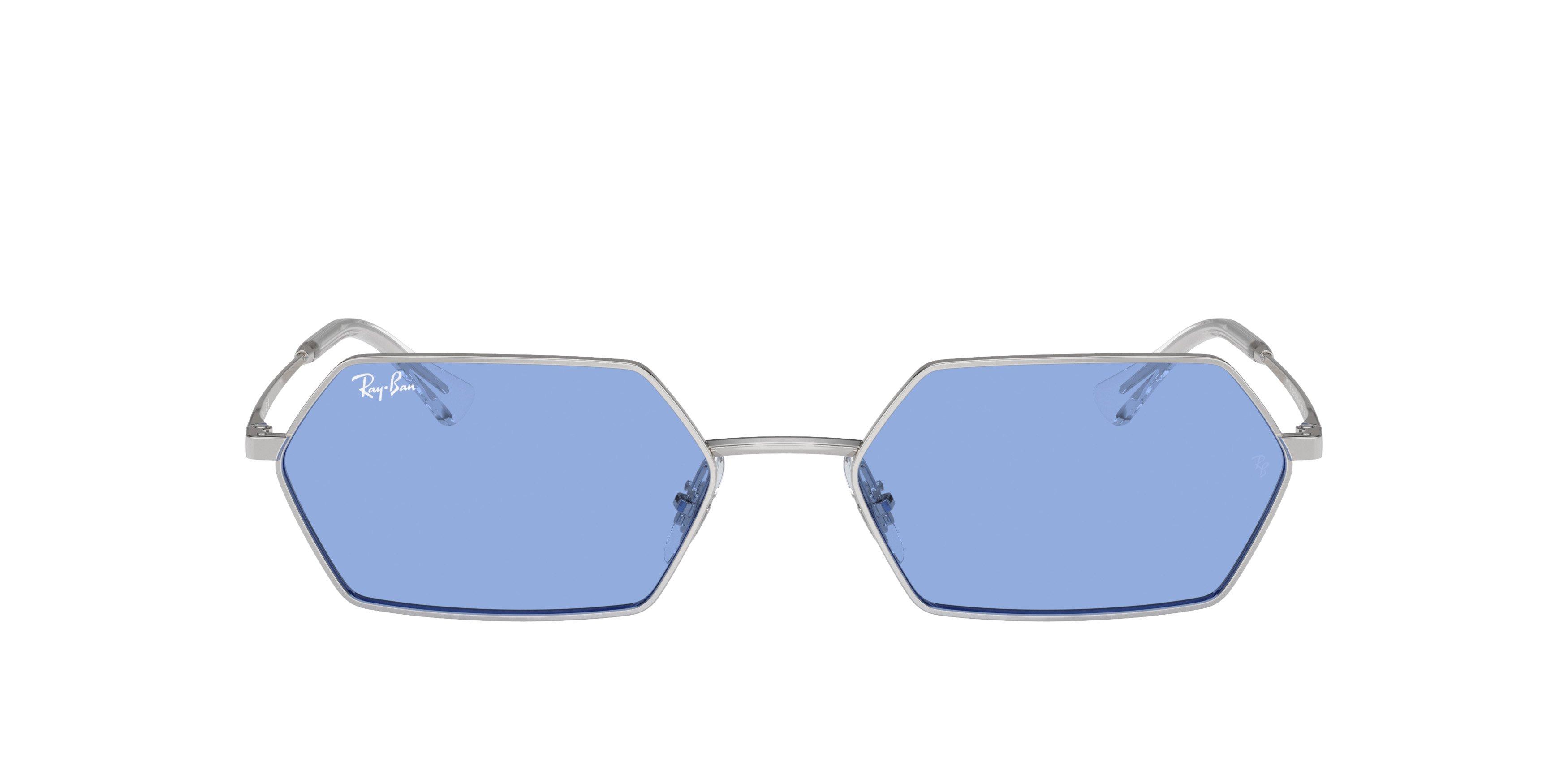 Ray-Ban Yevi Sunglasses - SILVER/BLUE Thumbnail View 3