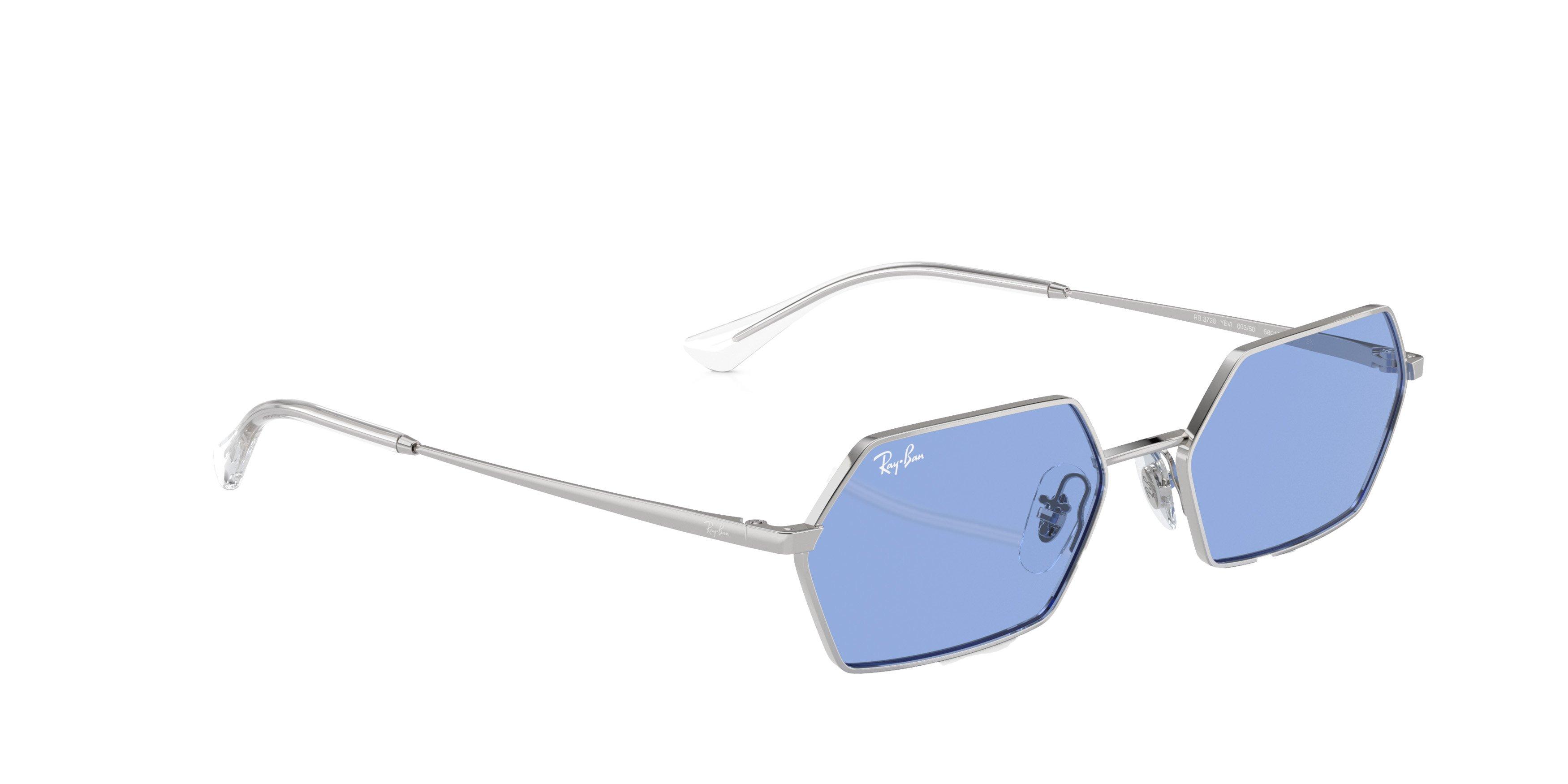 Ray-Ban Yevi Sunglasses - SILVER/BLUE Thumbnail View 4