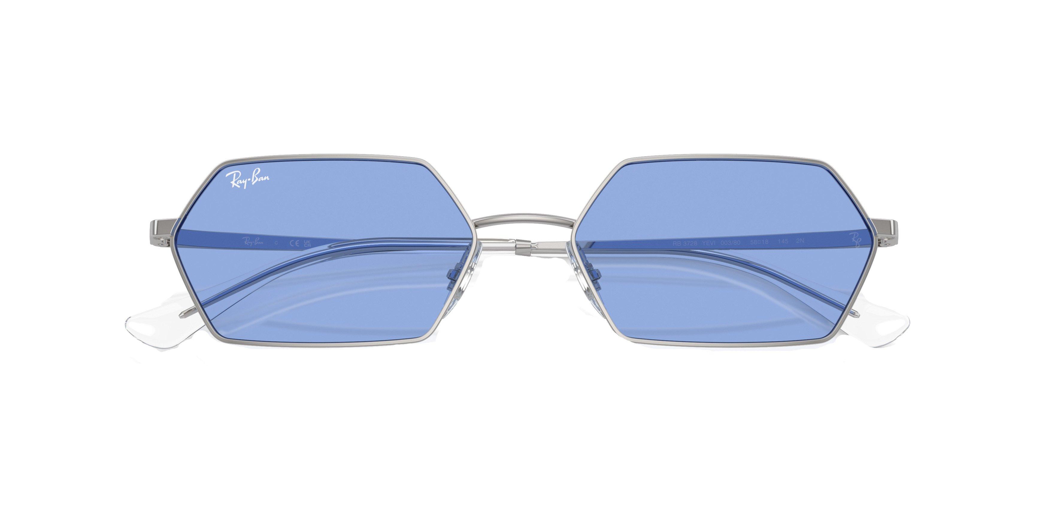 Ray-Ban Yevi Sunglasses - SILVER/BLUE Thumbnail View 6