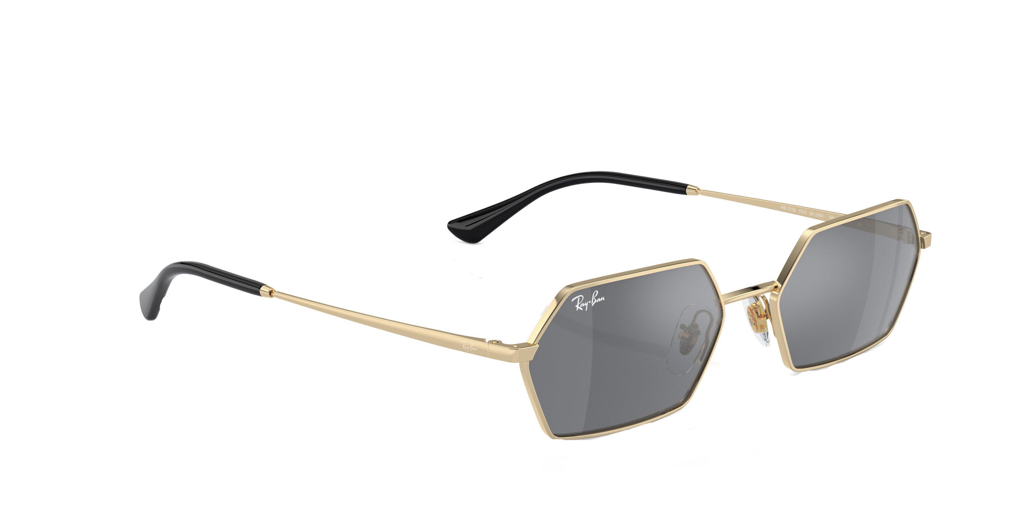 Ray-Ban Yevi Sunglasses - GOLD/GREY Thumbnail View 4