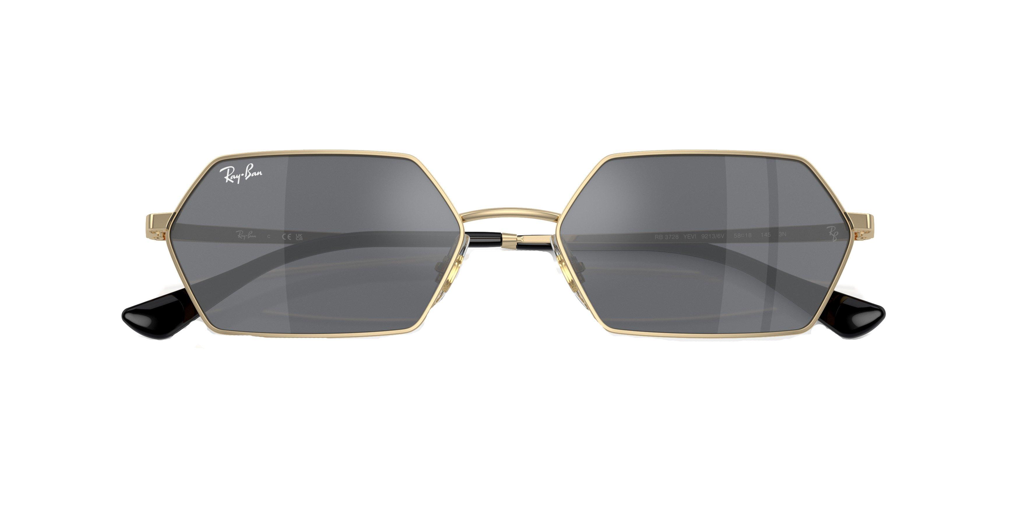 Ray-Ban Yevi Sunglasses - GOLD/GREY Thumbnail View 6
