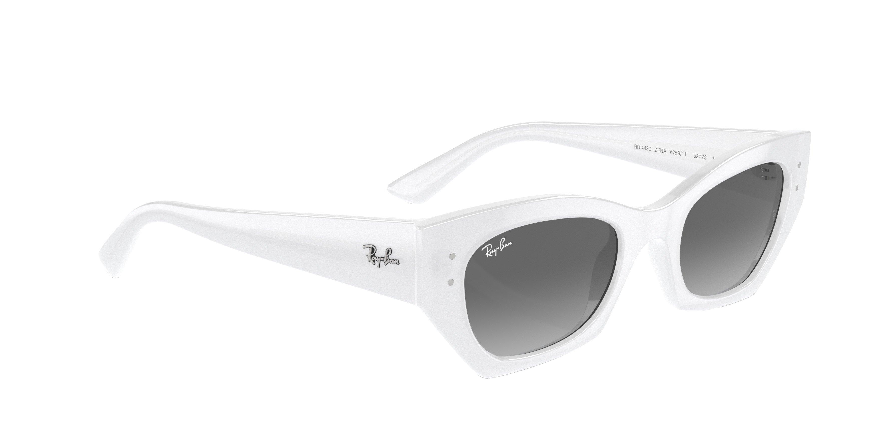 Ray-Ban Zena Sunglasses - WHITE/GREY Thumbnail View 4