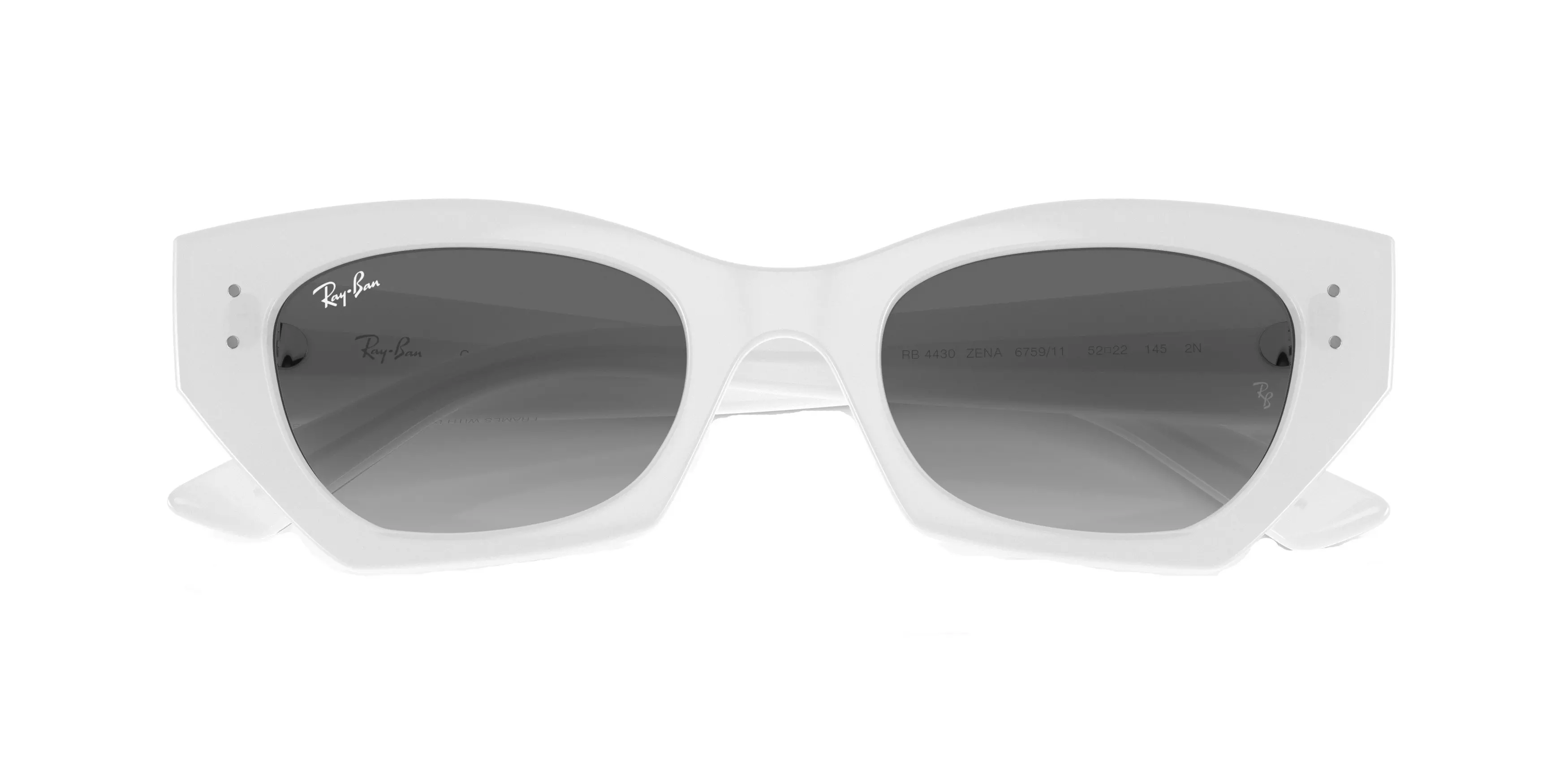 Ray-Ban Zena Sunglasses - WHITE/GREY