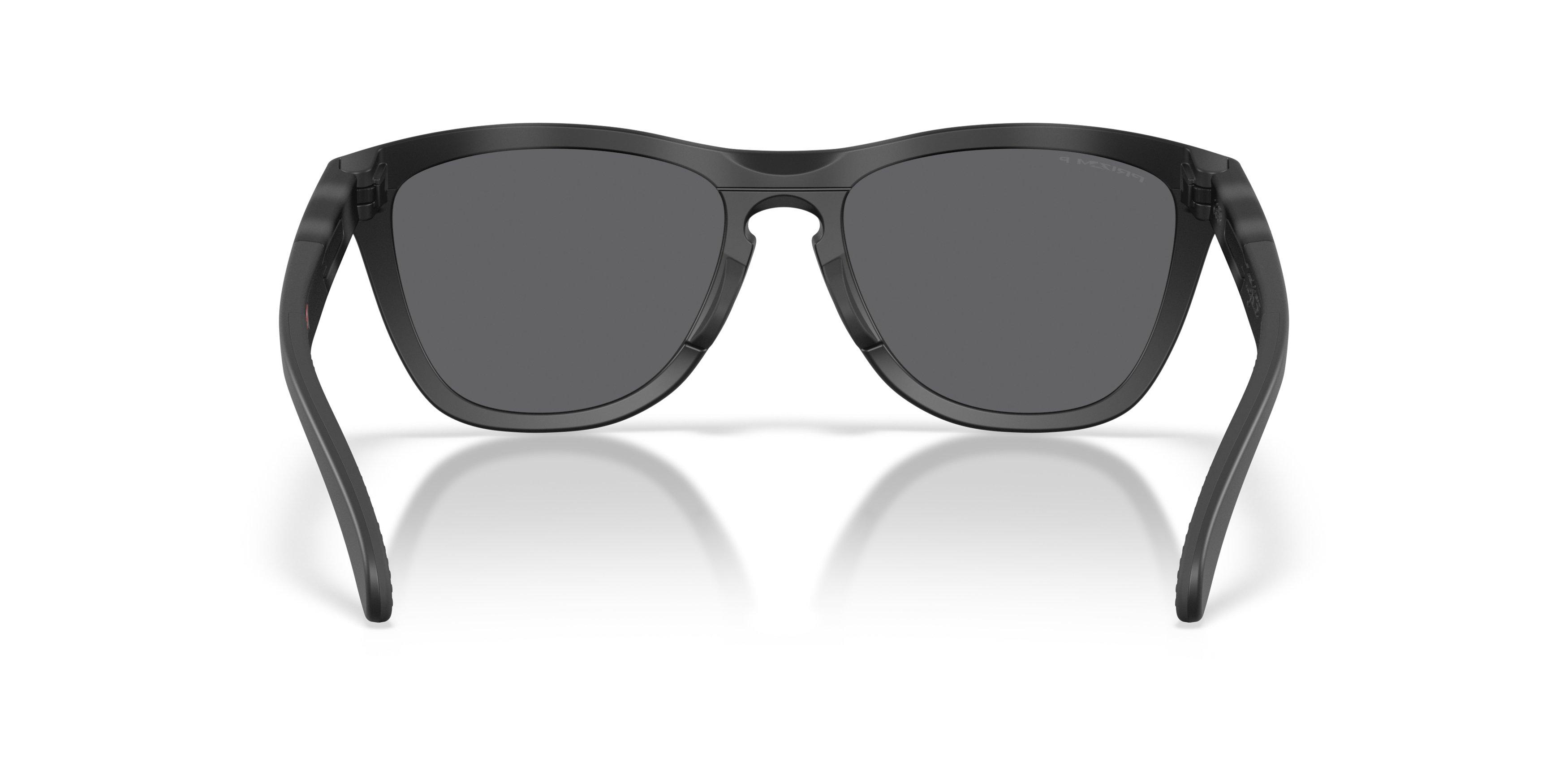 Oakley Frogskins Range XL LensColor Prizm Black Polarized Sunglasses &ndash; Matte Tortoise/Smoke/Black - GREY/BLACK Thumbnail View 3