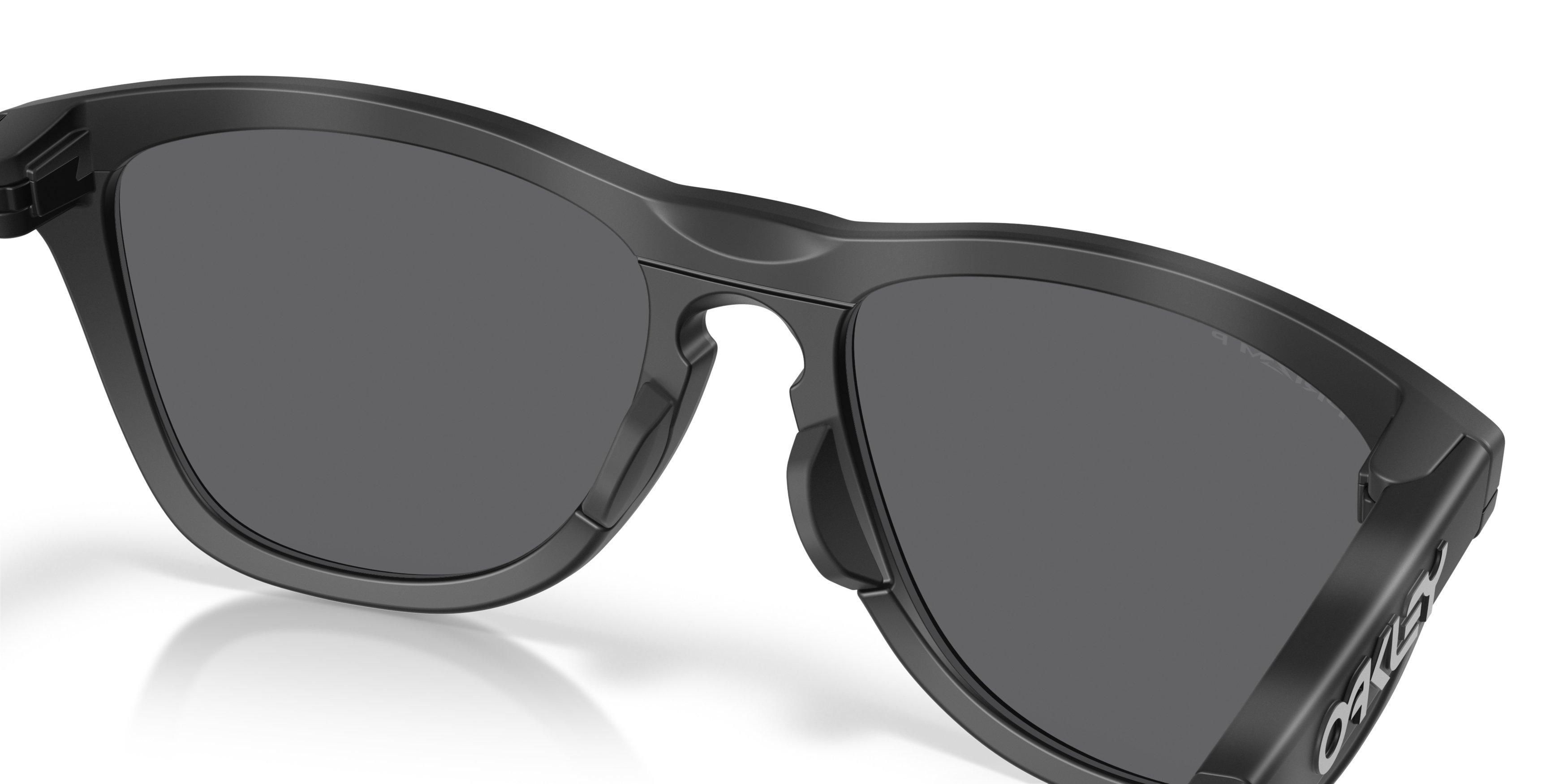 Oakley Frogskins Range XL LensColor Prizm Black Polarized Sunglasses &ndash; Matte Tortoise/Smoke/Black - GREY/BLACK Thumbnail View 5