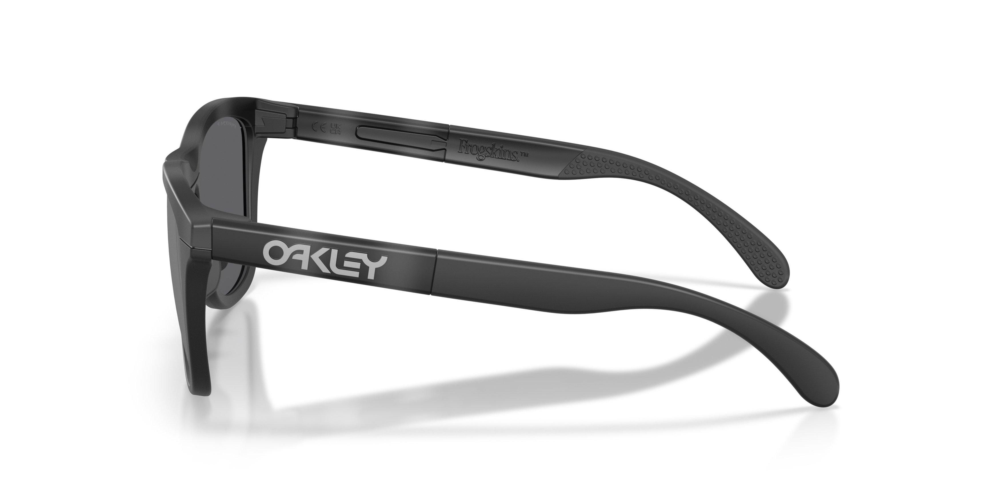 Oakley Frogskins Range XL LensColor Prizm Black Polarized Sunglasses &ndash; Matte Tortoise/Smoke/Black - GREY/BLACK Thumbnail View 6