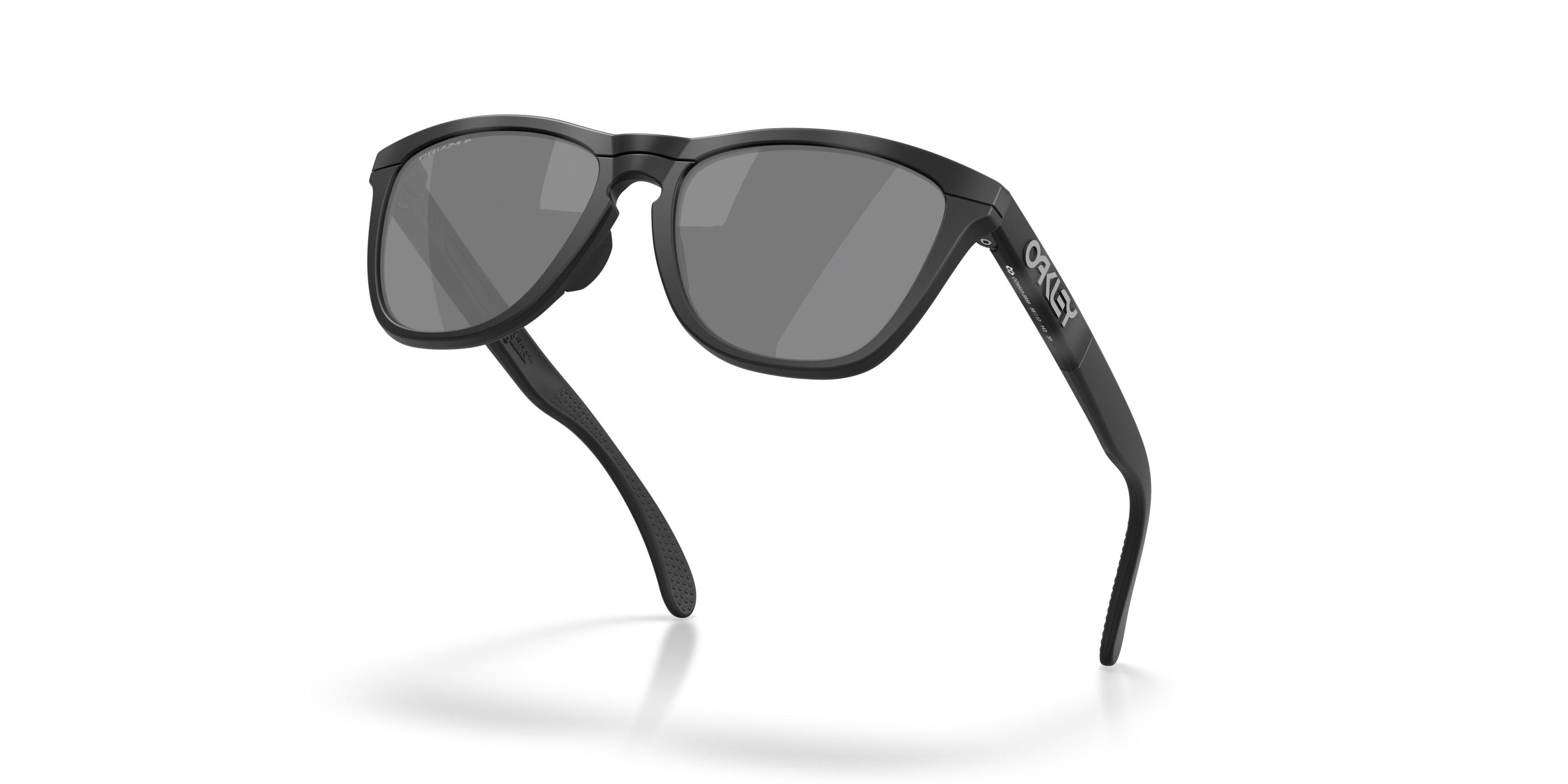 Oakley Frogskins Range XL LensColor Prizm Black Polarized Sunglasses &ndash; Matte Tortoise/Smoke/Black - GREY/BLACK Thumbnail View 7