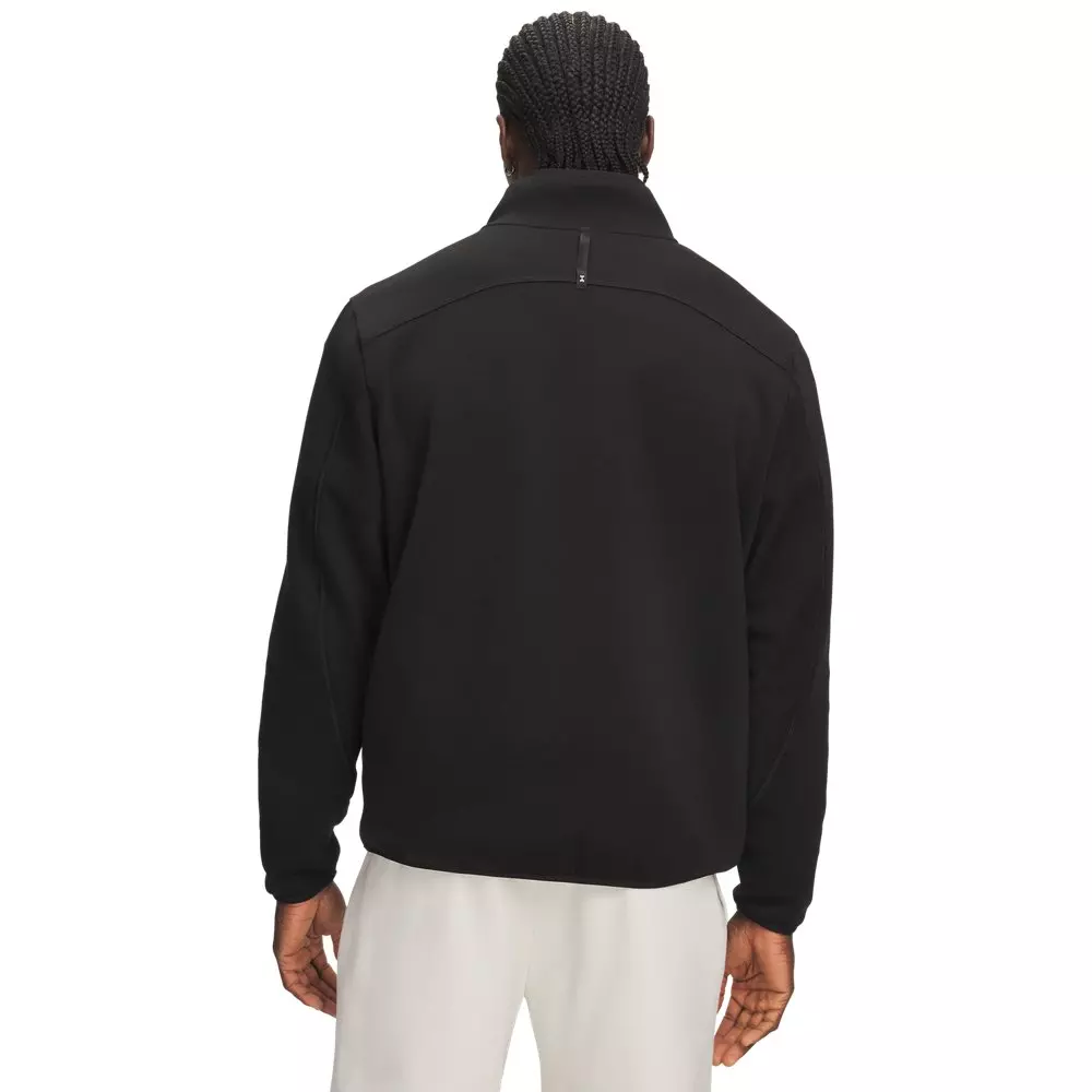 Under Armour men's Unstoppable Fleece 1/2-Zip Sweatshirt - Black - BLACK