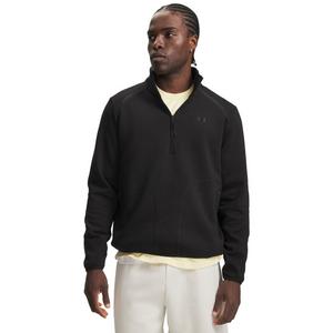 Under Armour men's Unstoppable Fleece 1/2-Zip Sweatshirt - Black - BLACK