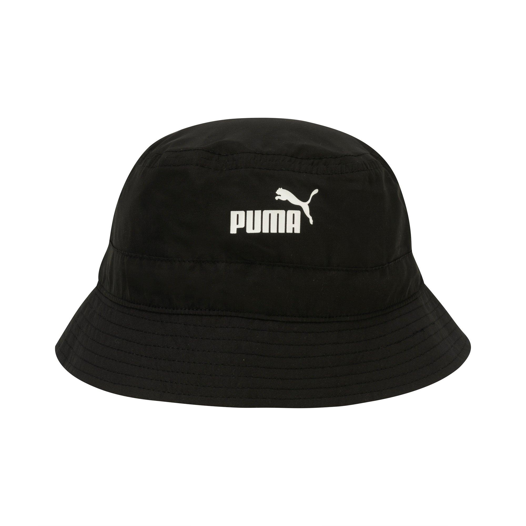 PUMA Unisex Evercat Nylon Adjustable Bucket Hat - BLACK Thumbnail View 1