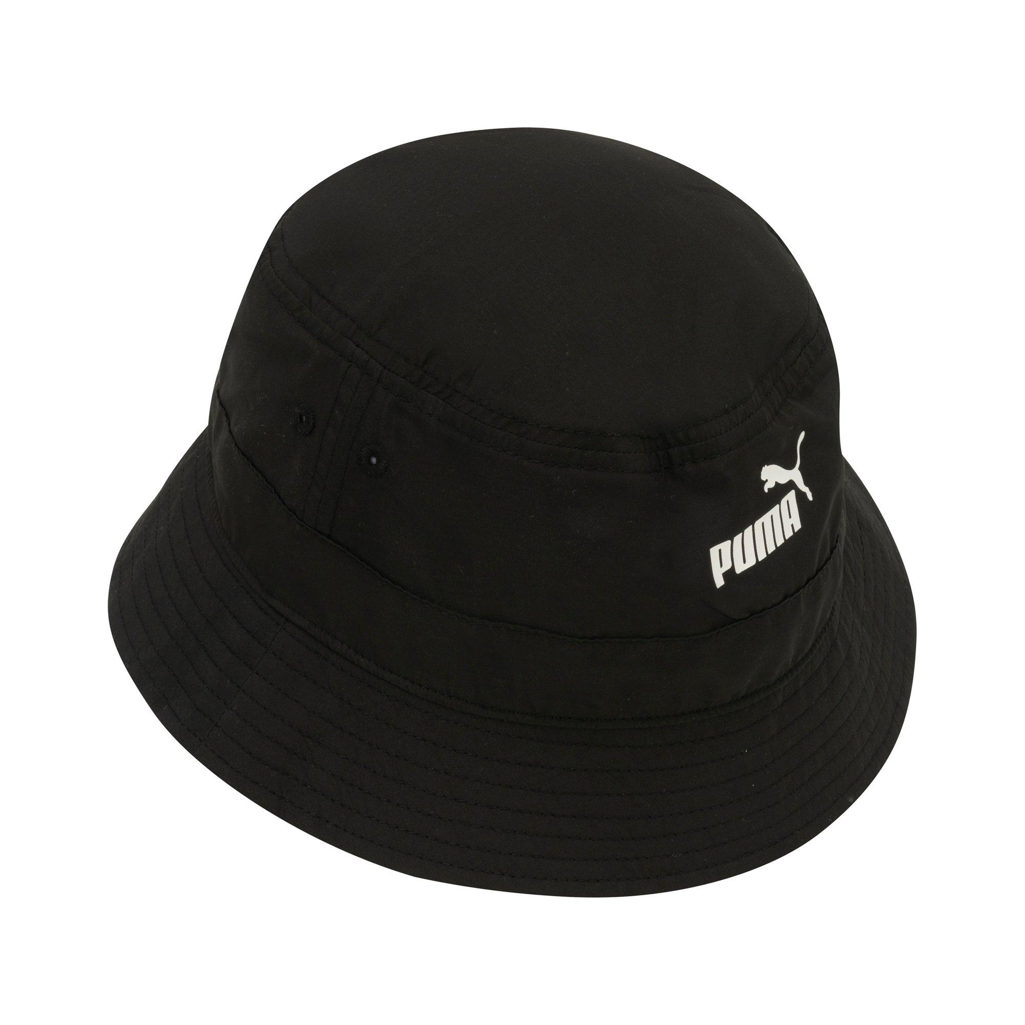 PUMA Unisex Evercat Nylon Adjustable Bucket Hat - BLACK Thumbnail View 3