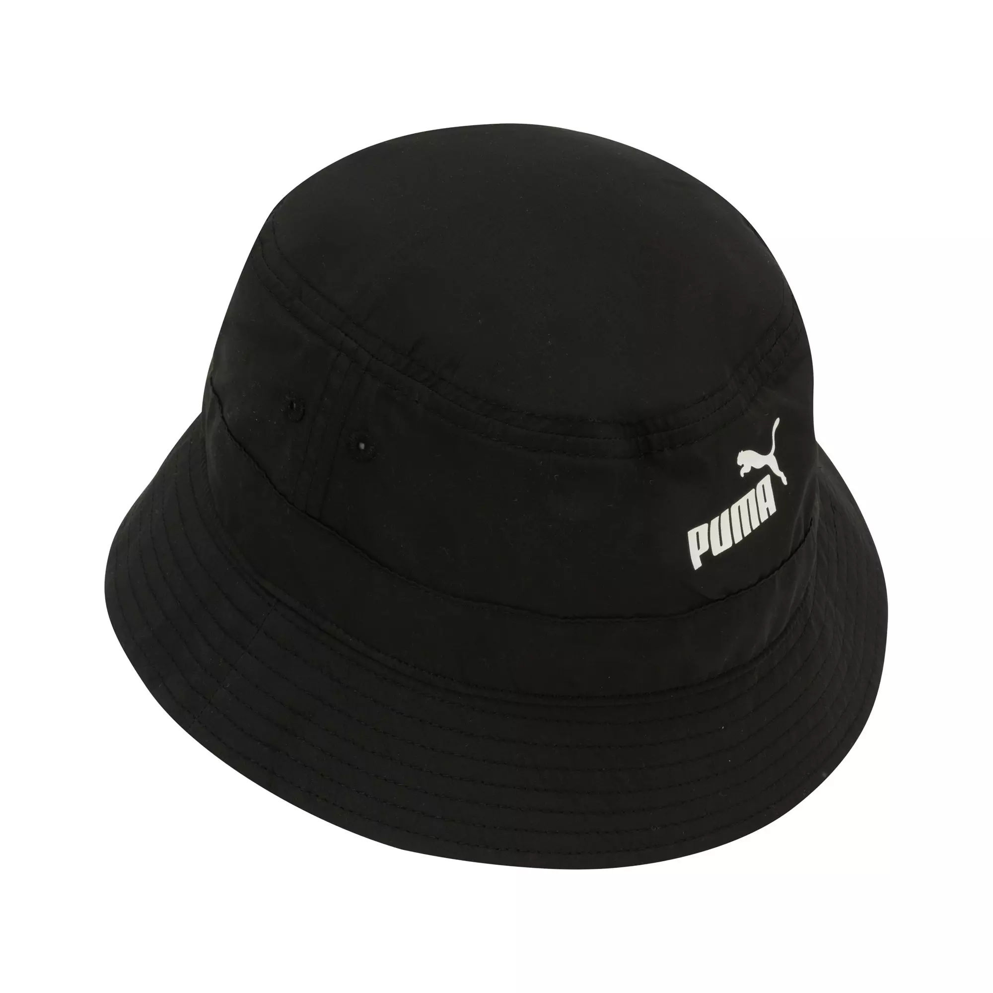 PUMA Unisex Evercat Nylon Adjustable Bucket Hat - BLACK