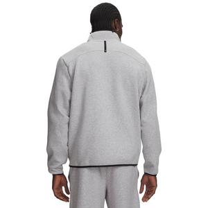 Under Armour men's Unstoppable Fleece 1/2-Zip Sweatshirt - Grey/Black - GREY/BLACK