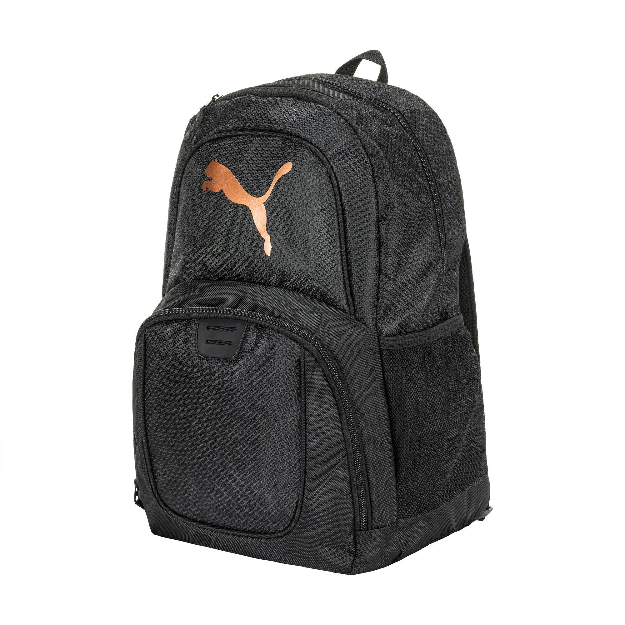 PUMA Unisex Evercat Contender 3.0 Backpack - BLACK/GOLD Thumbnail View 3