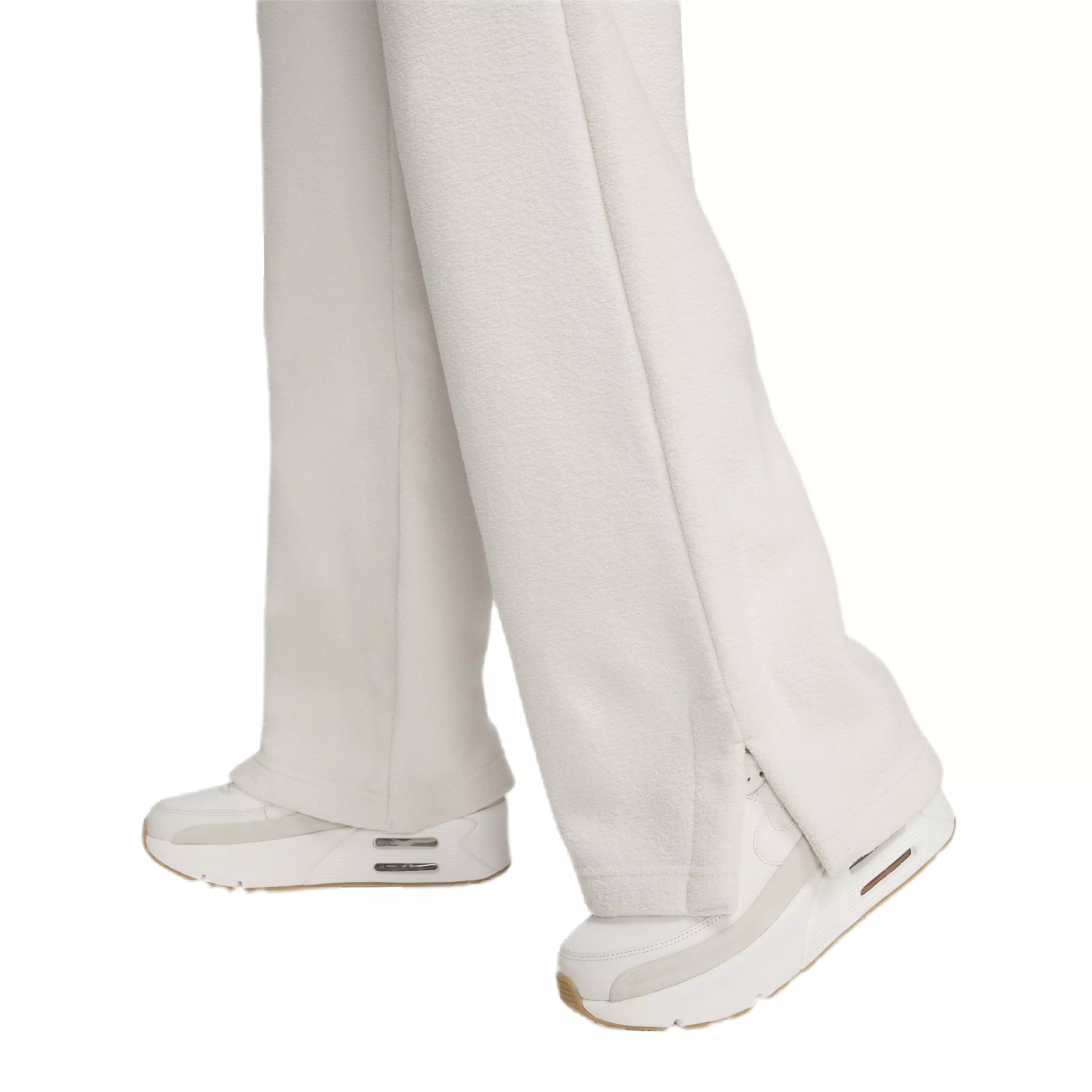 Nike Women's Sportswear Phoenix Plush High-Waisted Wide-leg Cozy Fleece Pants - BROWN