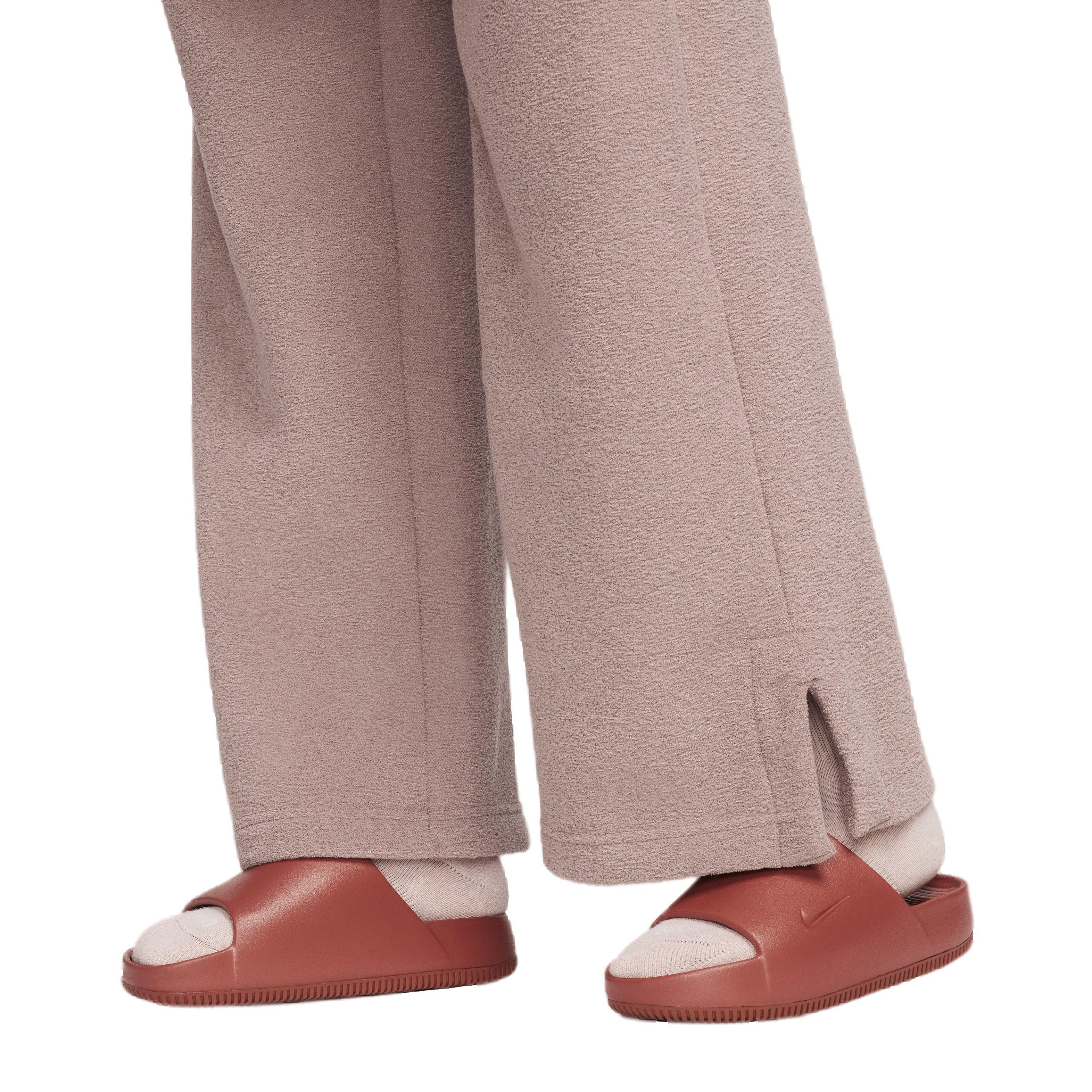 Nike Women's Sportswear Phoenix Plush High-Waisted Wide-leg Cozy Fleece Pants - MAUVE Thumbnail View 6