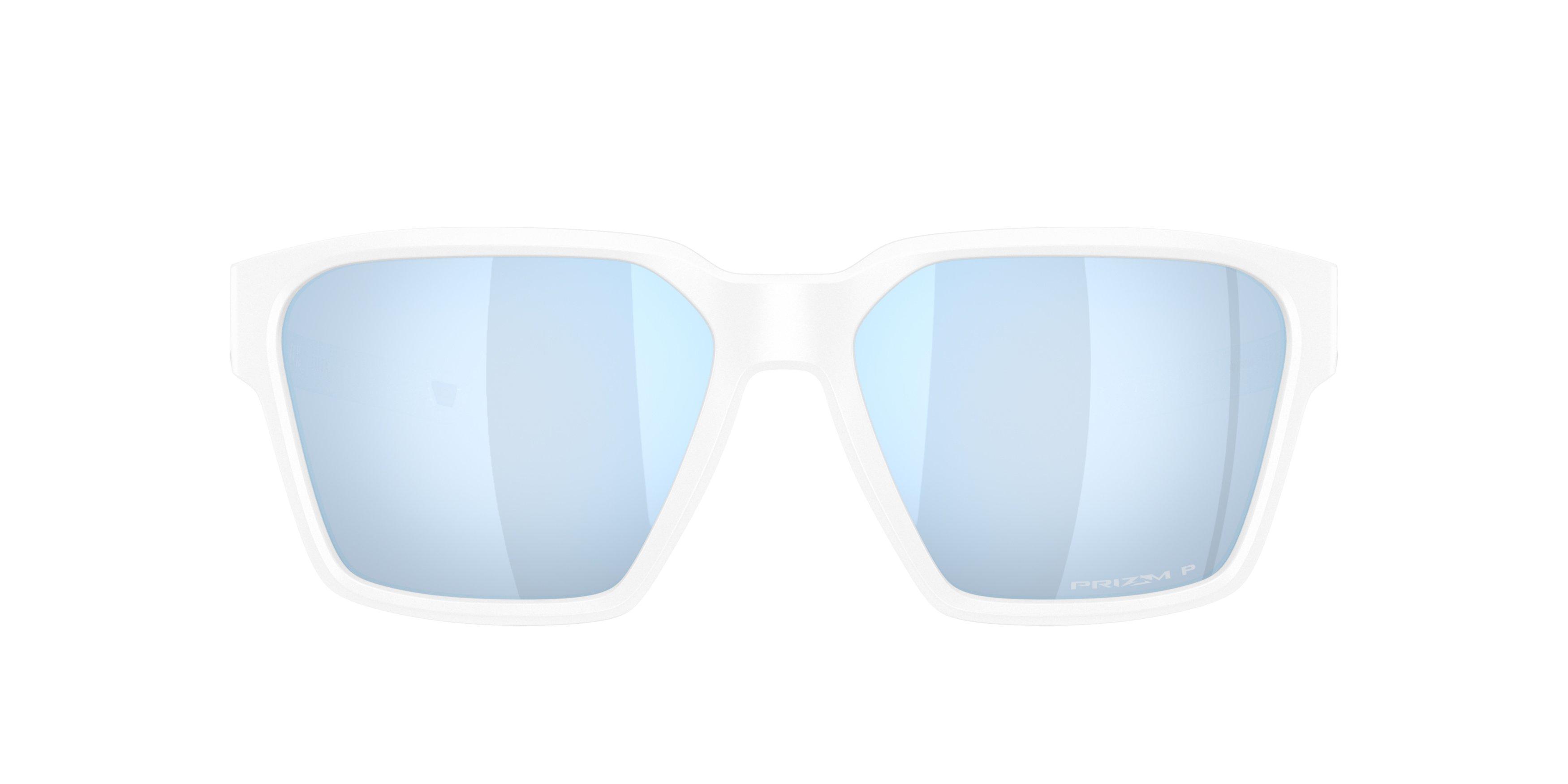 Oakley Briza Prizm Deep Water Polarized Sunglasses &ndash; Matte White - WHITE/BLUE Thumbnail View 2