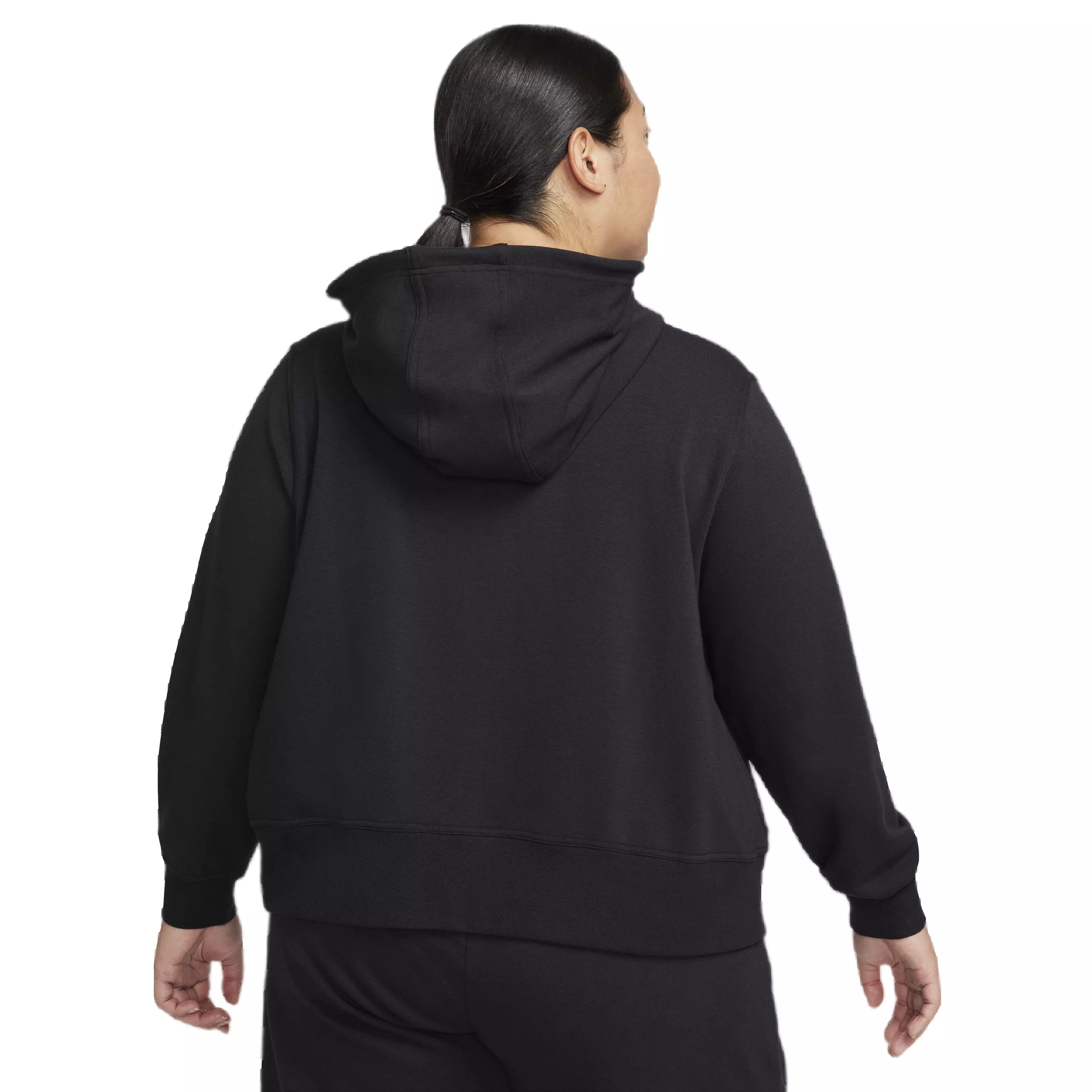 Nike Women's Dri-FIT One Full-Zip French Terry LBR Jacket -Black - BLACK
