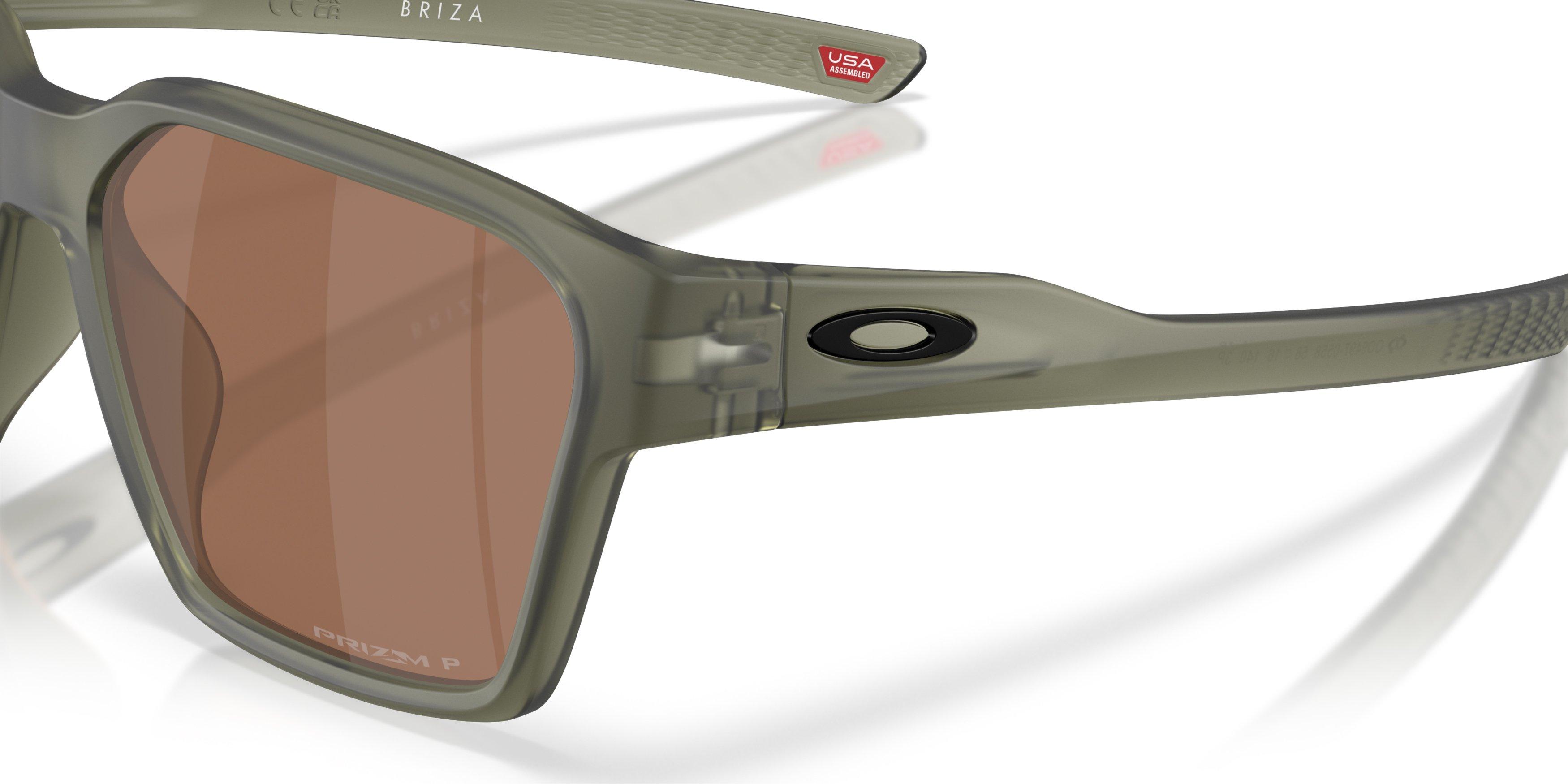 Oakley Briza Prizm Tungsten Polarized Sunglasses &ndash; Matte Olive Ink - OLIVE Thumbnail View 4