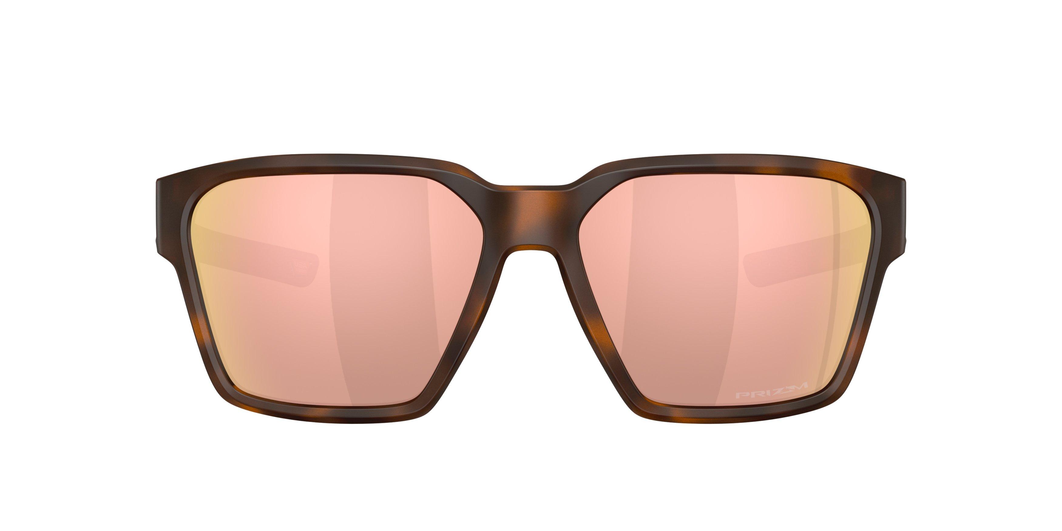 Oakley Briza Prizm Rose Gold Sunglasses &ndash; Matte Tortoise Dark Amber - ORANGE Thumbnail View 2
