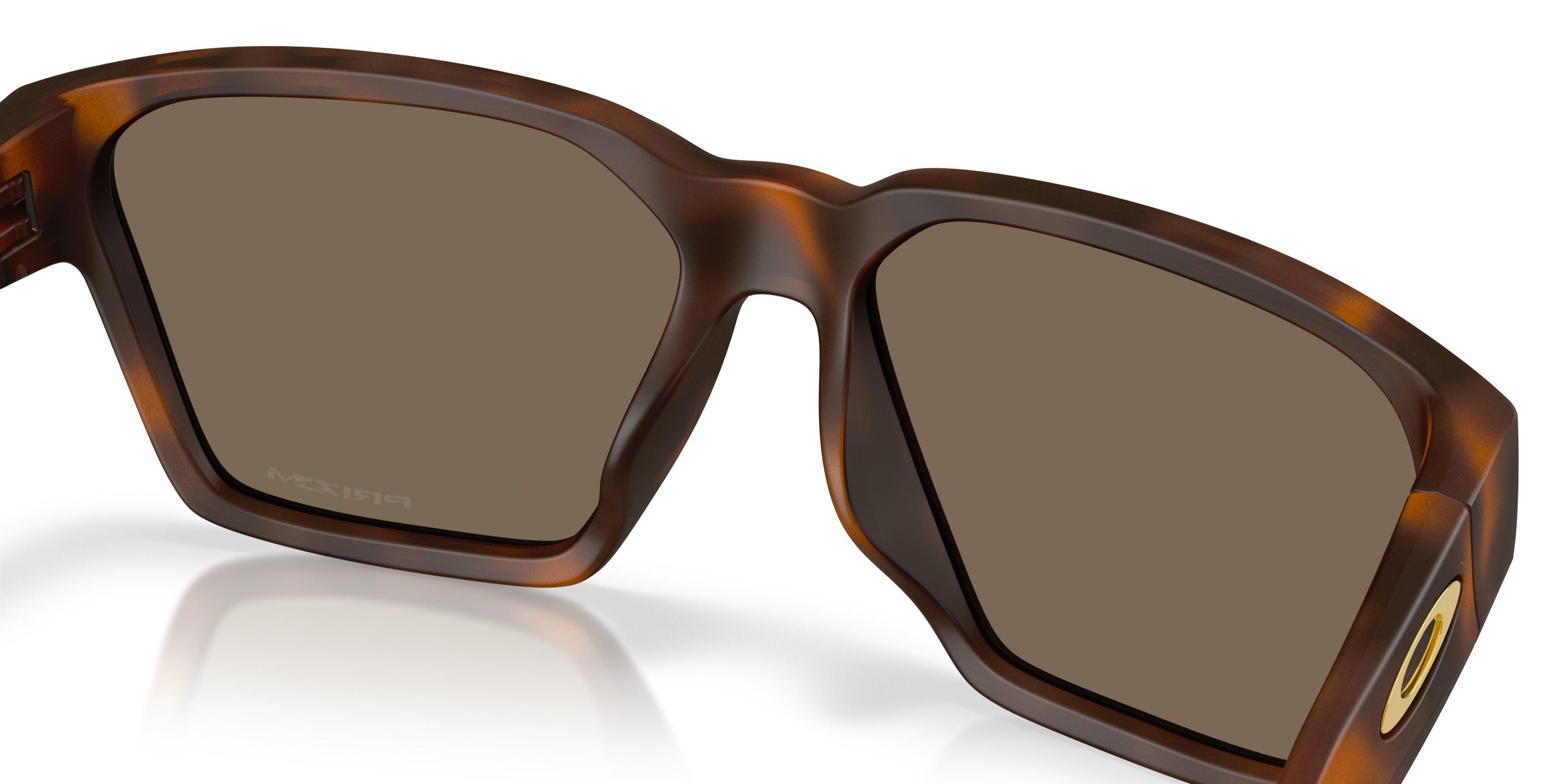Oakley Briza Prizm Rose Gold Sunglasses &ndash; Matte Tortoise Dark Amber - ORANGE Thumbnail View 5