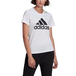 adidas Women's White LOUNGEWEAR Essentials Logo Tee