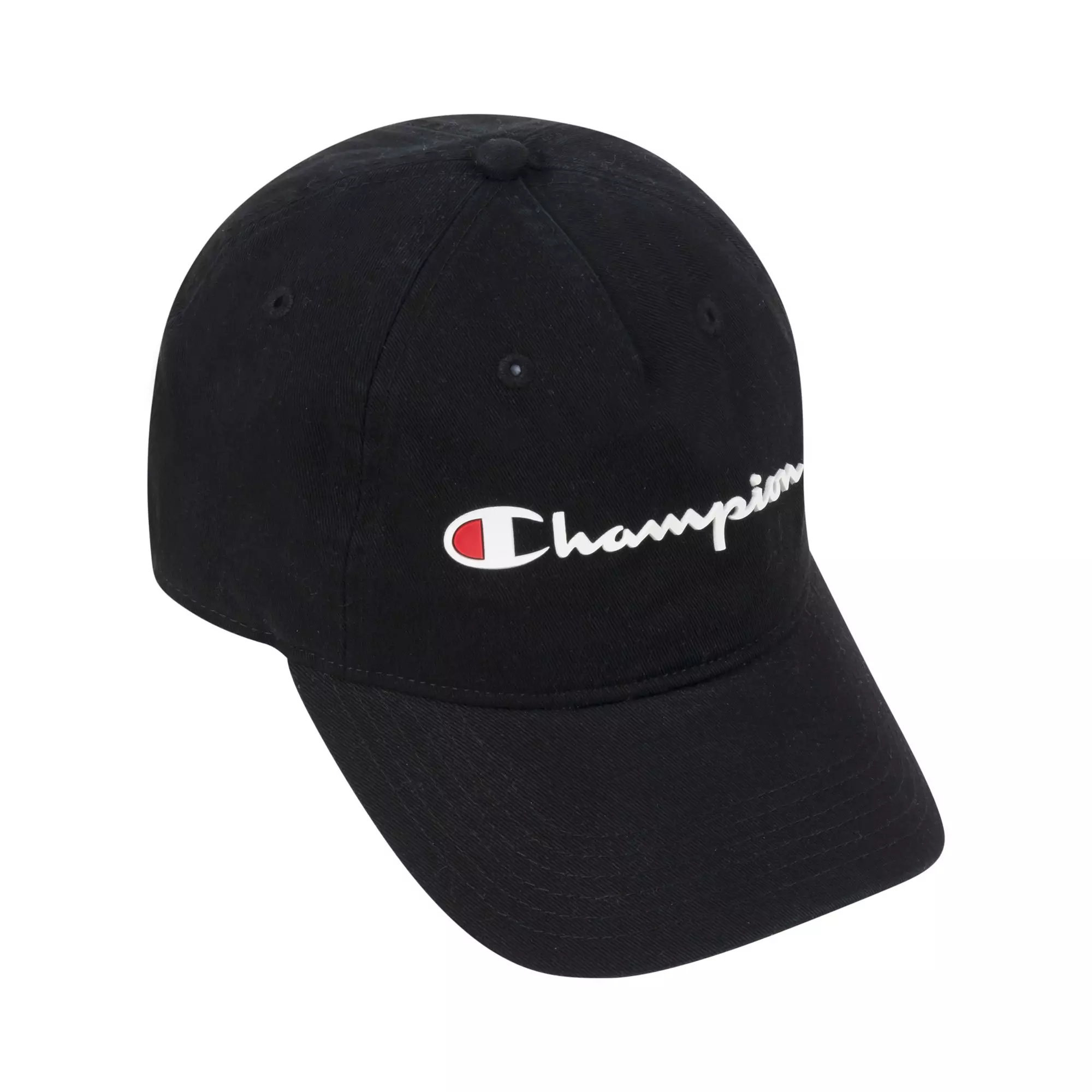 Champion Unisex Adult Ameritage Dad Hat Script Logo Adjustable Cap - BLACK