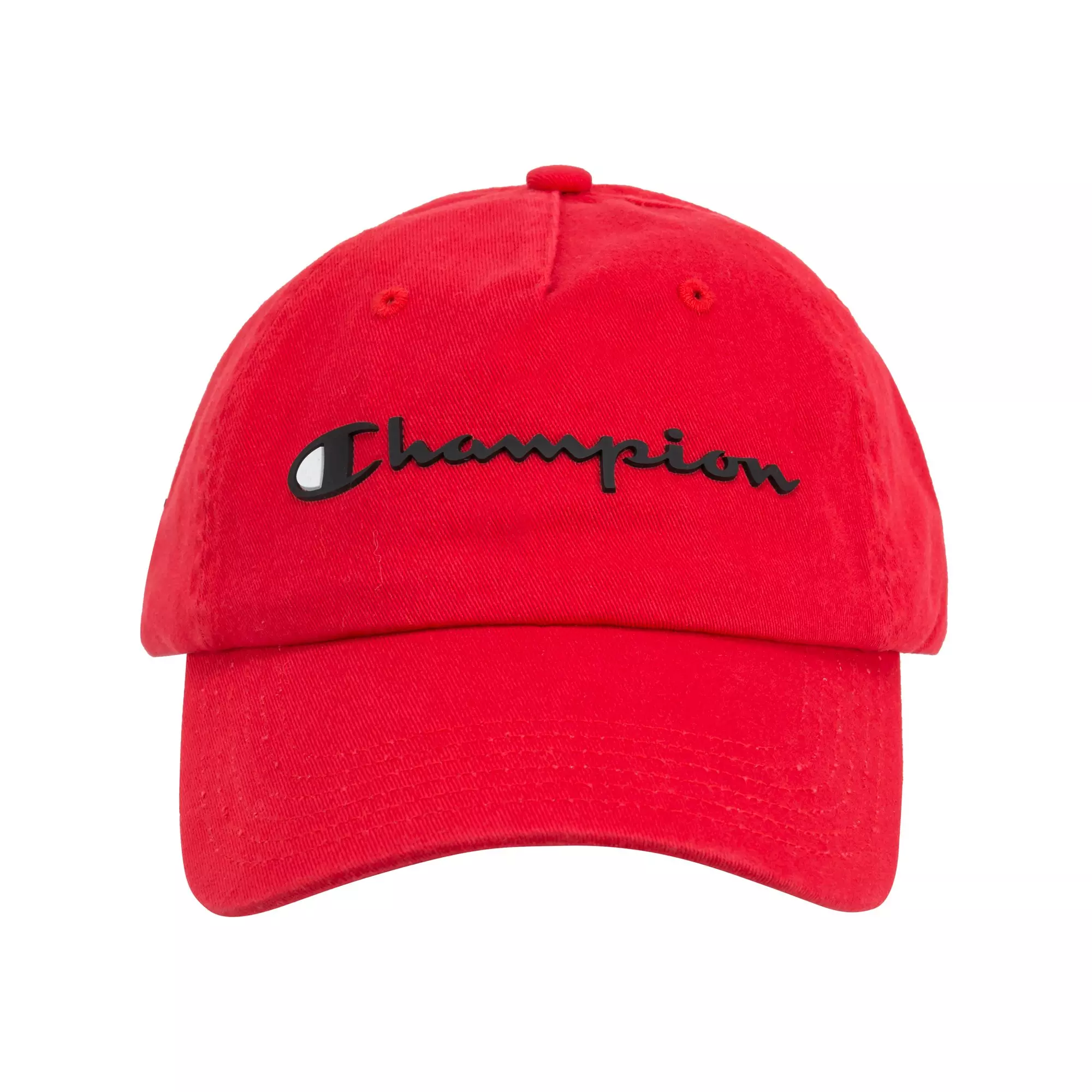 Champion Unisex Adult Ameritage Dad Hat Script Logo Adjustable Cap - RED