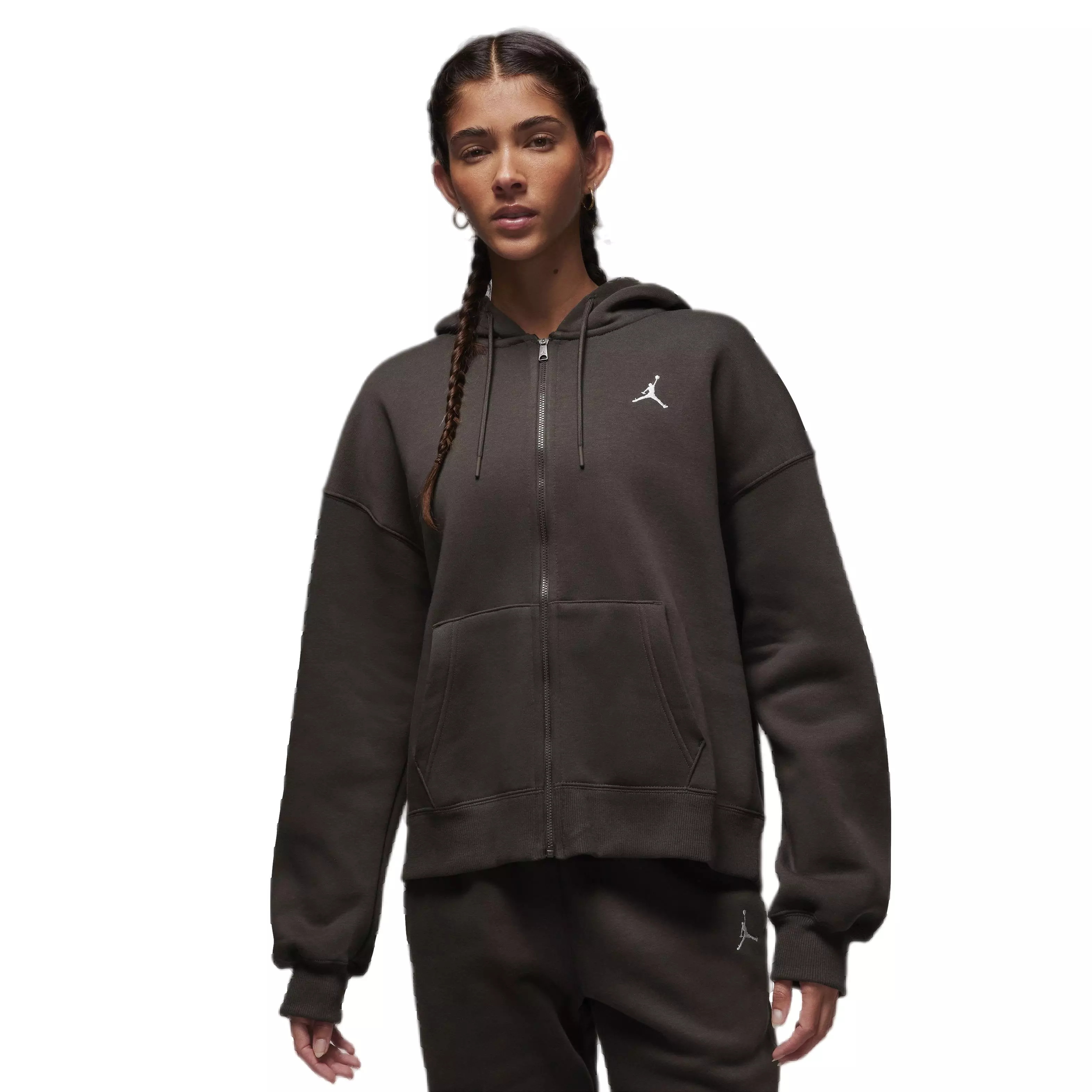 Jordan Women's Brooklyn Fleece Full-Zip Jacket - Brown - BROWN