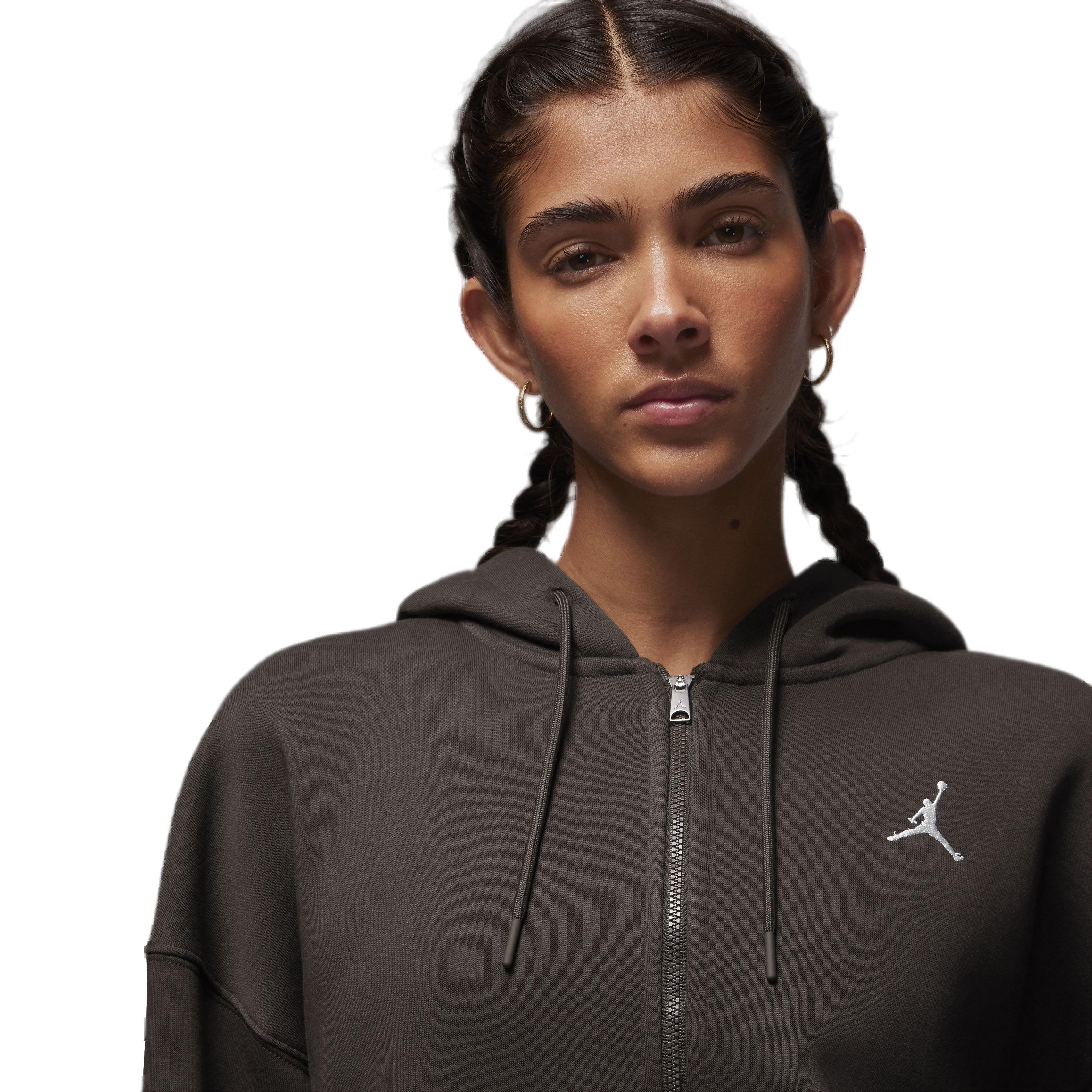 Jordan Women's Brooklyn Fleece Full-Zip Jacket - Brown - BROWN Thumbnail View 3