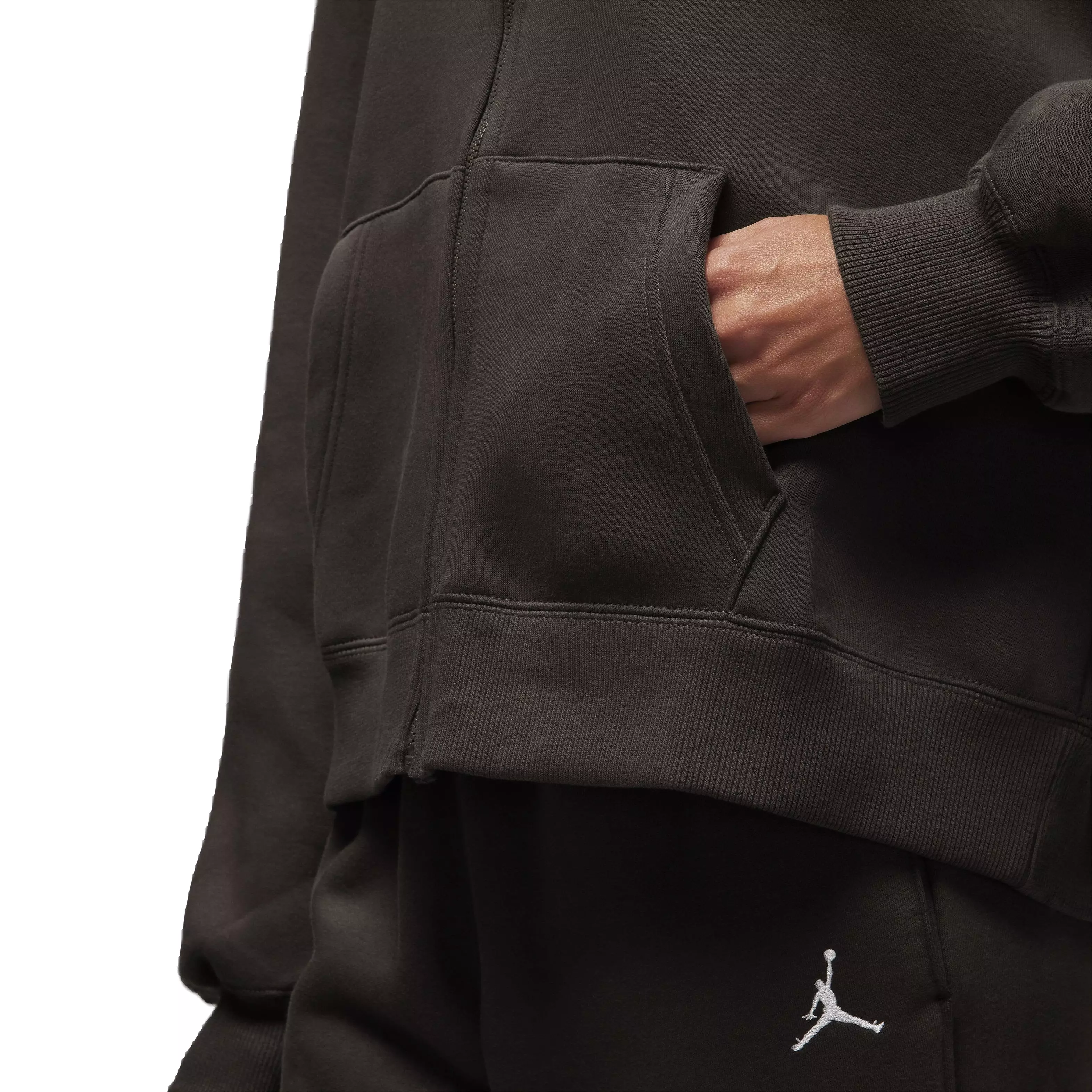 Jordan Women's Brooklyn Fleece Full-Zip Jacket - Brown - BROWN