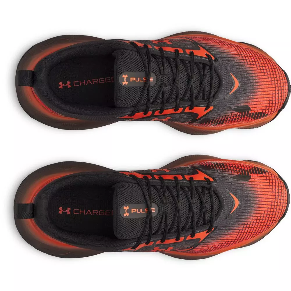 Under Armour Pulse "Black/Dark Orange" Men's Running Shoe - BLACK/ORANGE