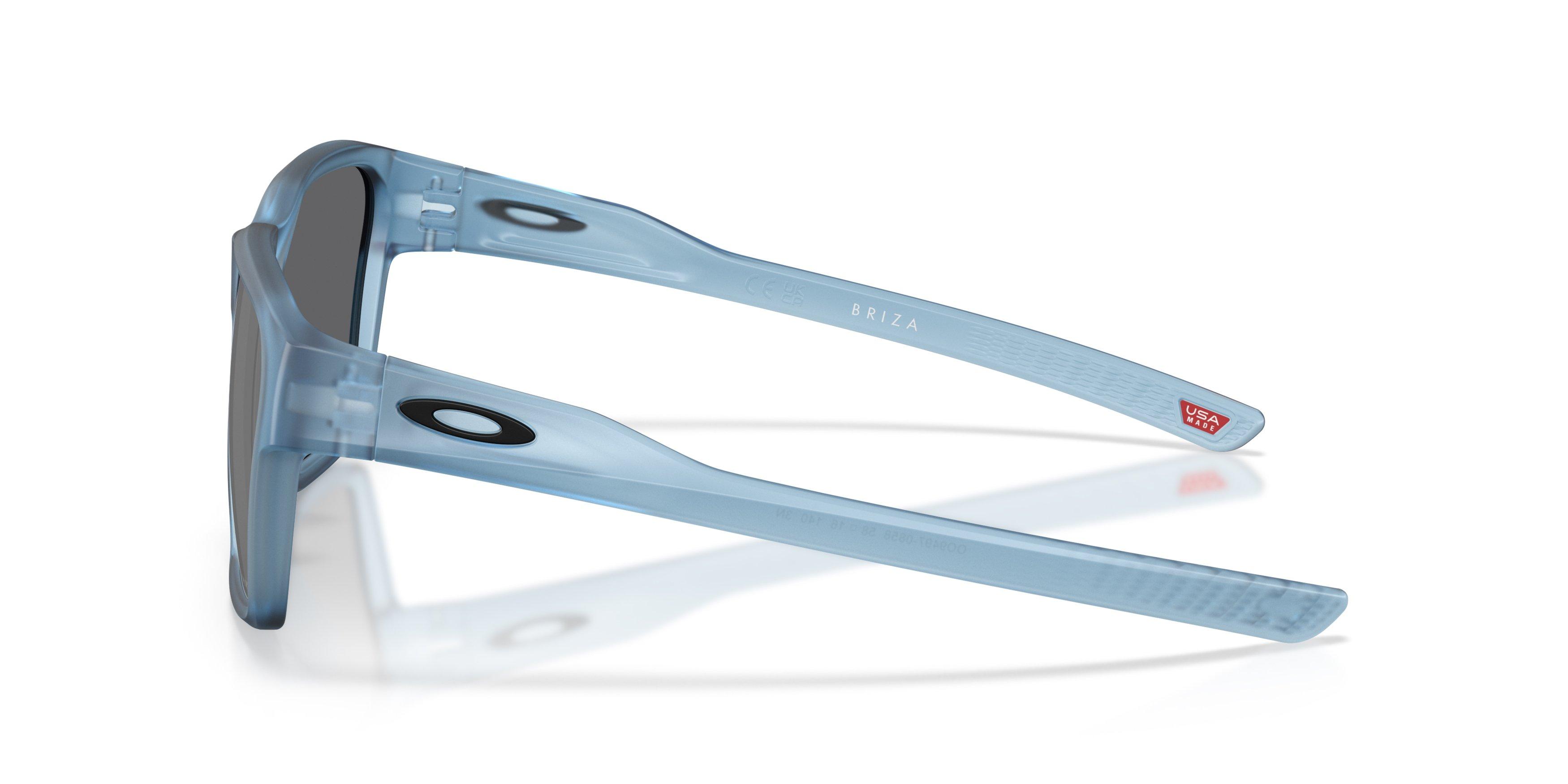 Oakley Briza Prizm Black Iridium Sunglasses &ndash; Matte Transparent Stonewash - BLUE Thumbnail View 6