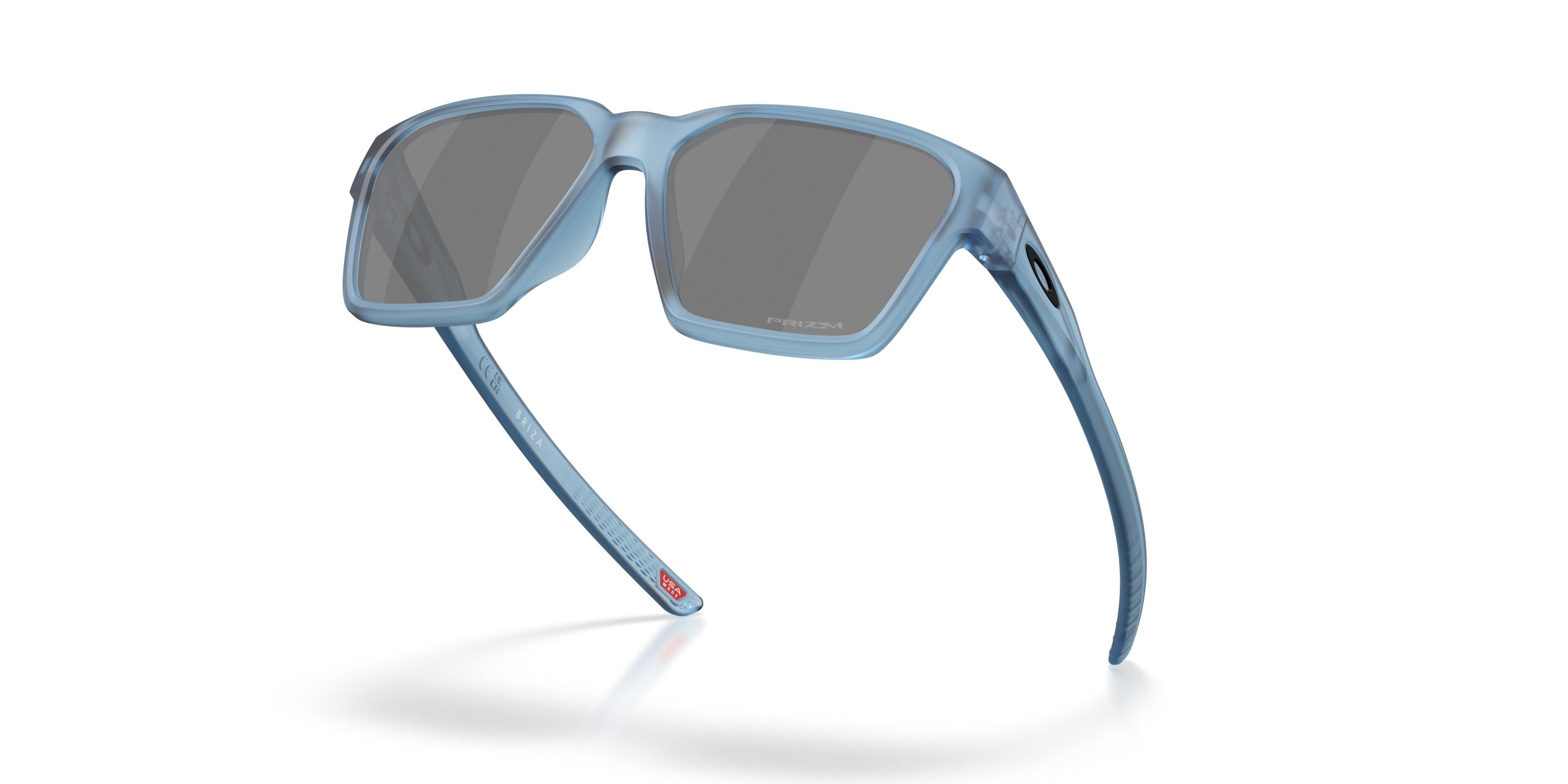 Oakley Briza Prizm Black Iridium Sunglasses &ndash; Matte Transparent Stonewash - BLUE Thumbnail View 7