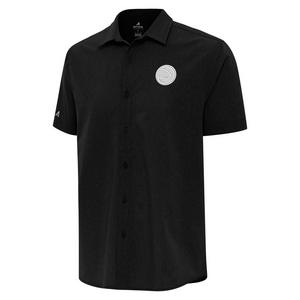 Antigua Men's Atlanta Hawks Activate Woven Shirt-Black