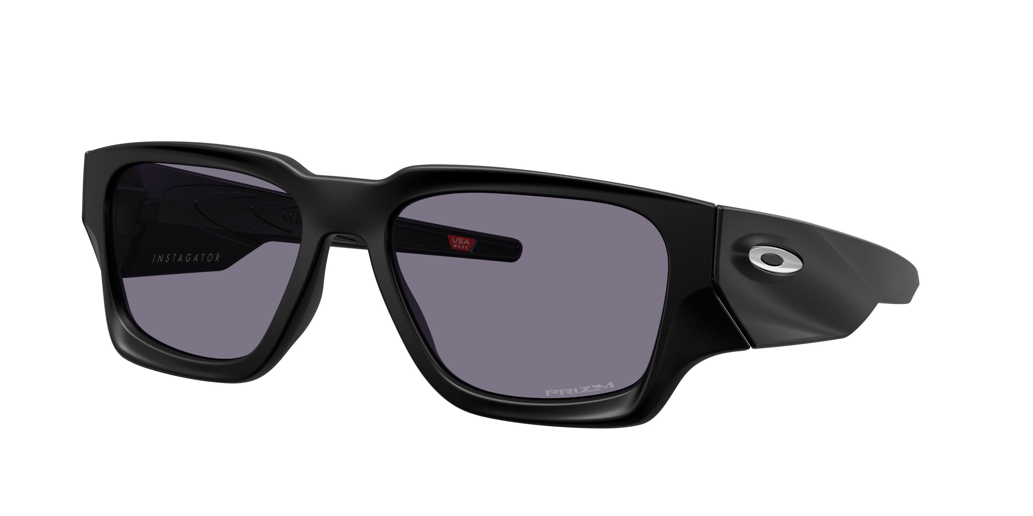 Oakley Instagator Prizm Grey Sunglasses &ndash; Matte Black - BLACK/GREY Thumbnail View 1