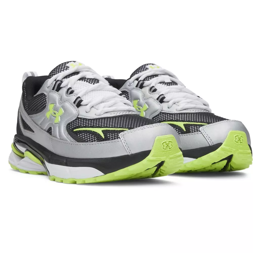 Under Armour Apparition Tech "Metallic Silver/White/Green Citrine" Unisex Shoe - SILVER/WHITE/GREEN