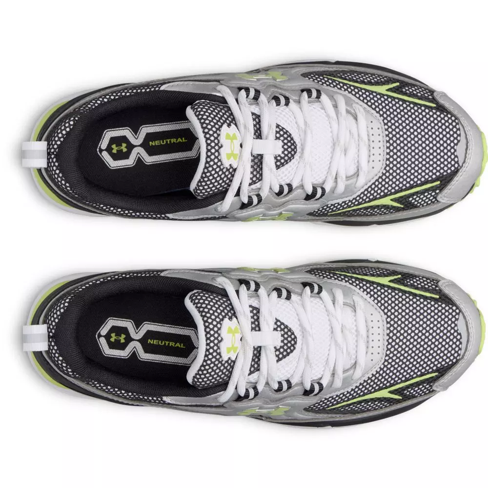 Under Armour Apparition Tech "Metallic Silver/White/Green Citrine" Unisex Shoe - SILVER/WHITE/GREEN