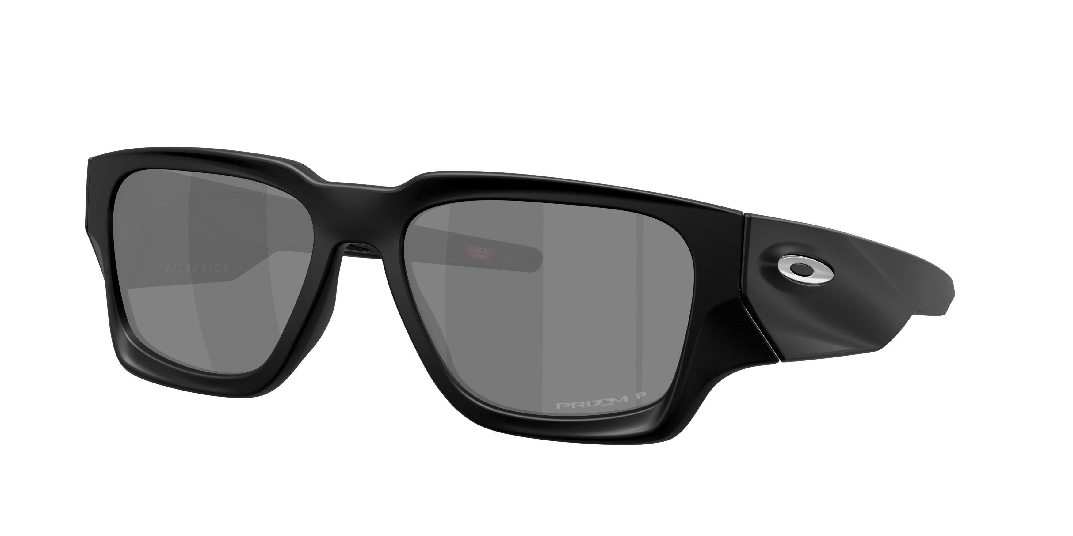 Oakley Instagator Prizm Black Polarized Sunglasses &ndash; Matte Black - BLACK Thumbnail View 1