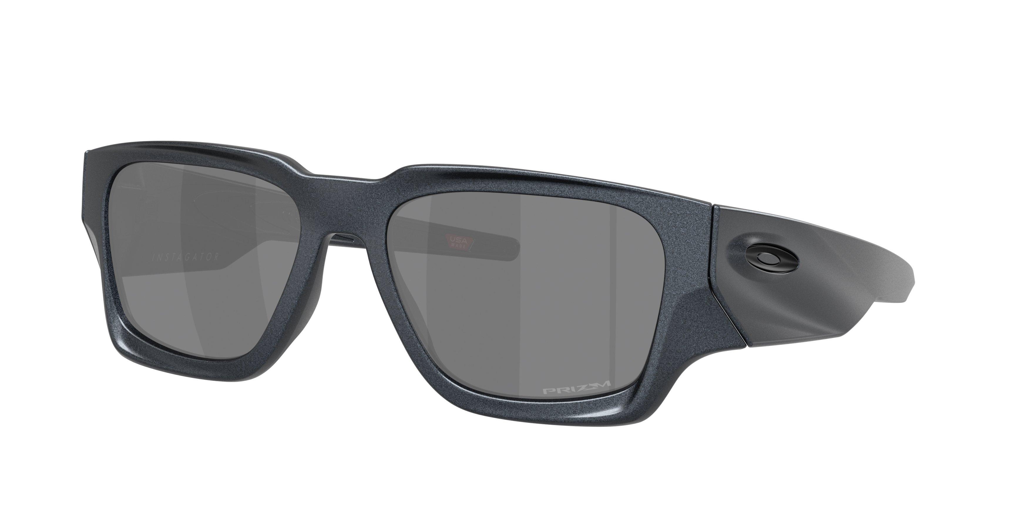 Oakley Instagator Prizm Black Iridium Sunglasses &ndash; Blue Steel - SILVER/BLACK Thumbnail View 1