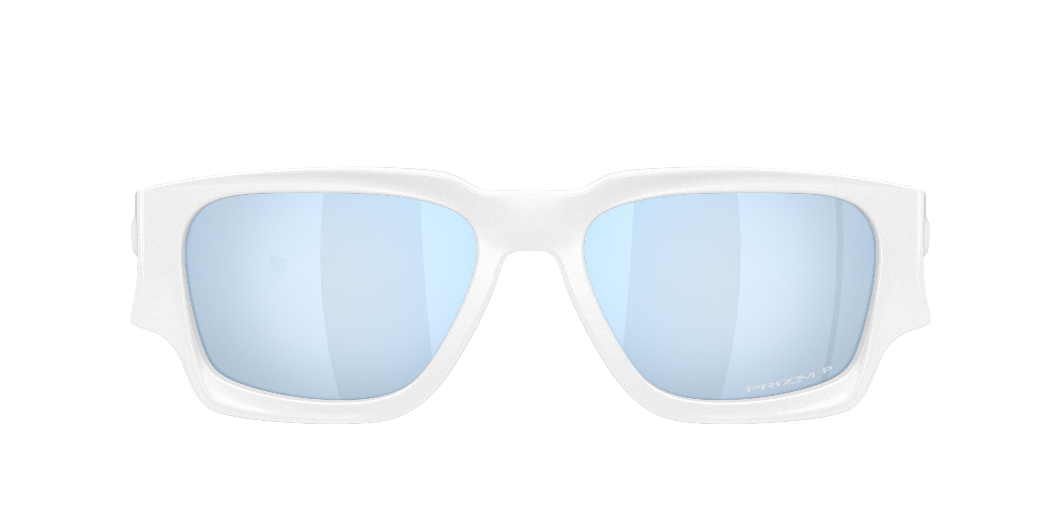 Oakley Instagator Prizm Deep Water Polarized Sunglasses &ndash; Matte White - WHITE/BLUE Thumbnail View 2