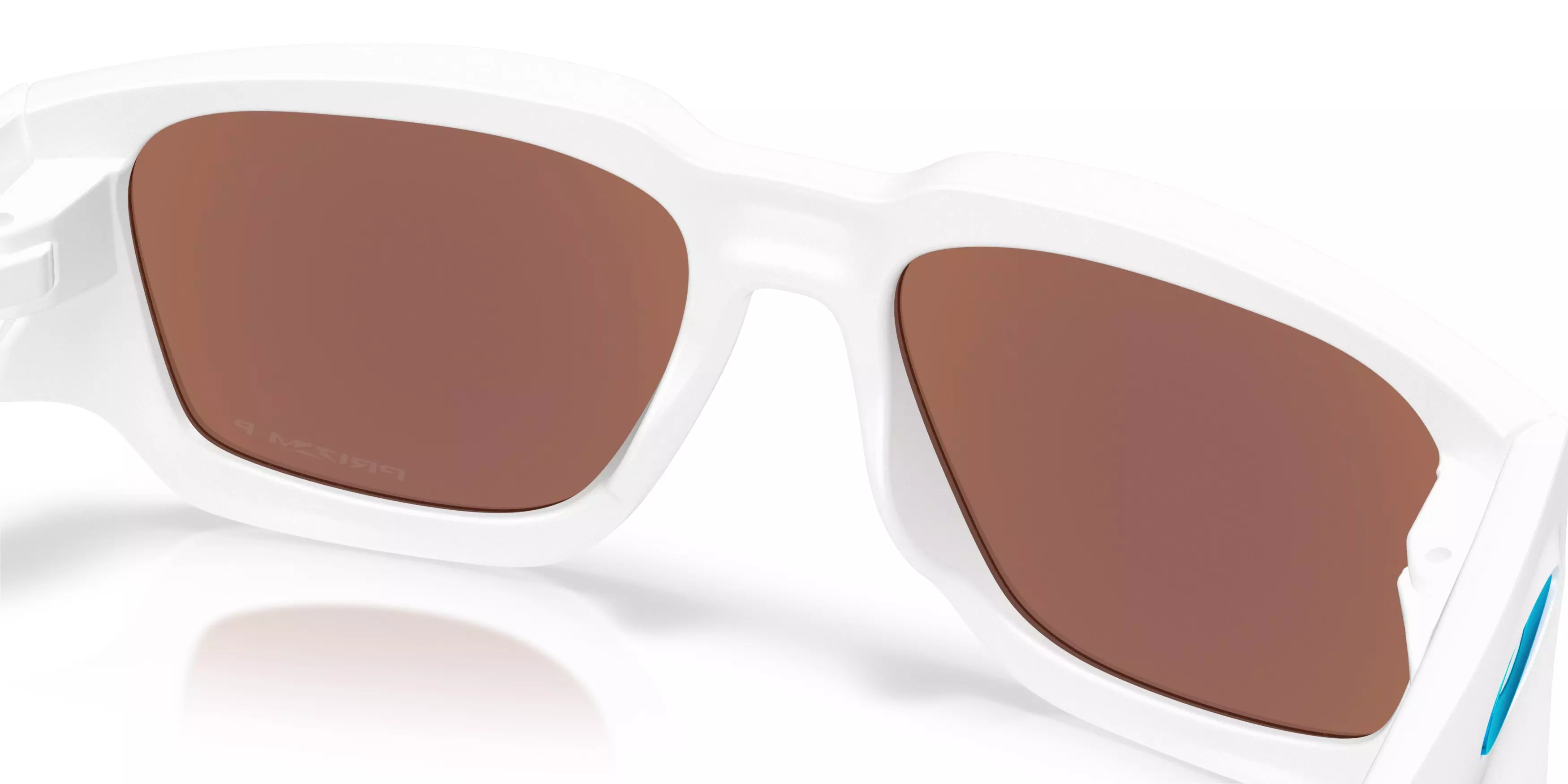 Oakley Instagator Prizm Deep Water Polarized Sunglasses – Matte White - WHITE/BLUE