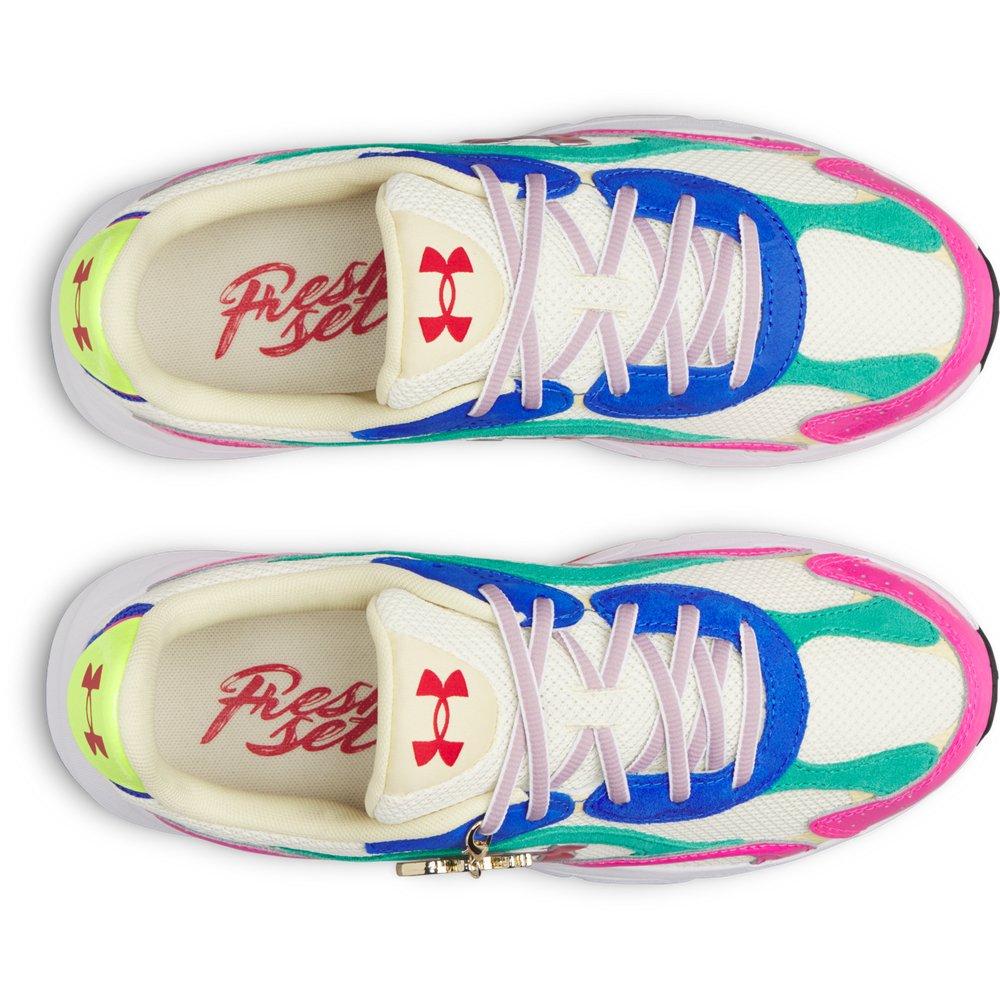 Under Armour Tech Runner Fresh Set "Winter White/White/Team Royal" Unisex Running Shoe - WHITE/WHITE/ROYAL Thumbnail View 4