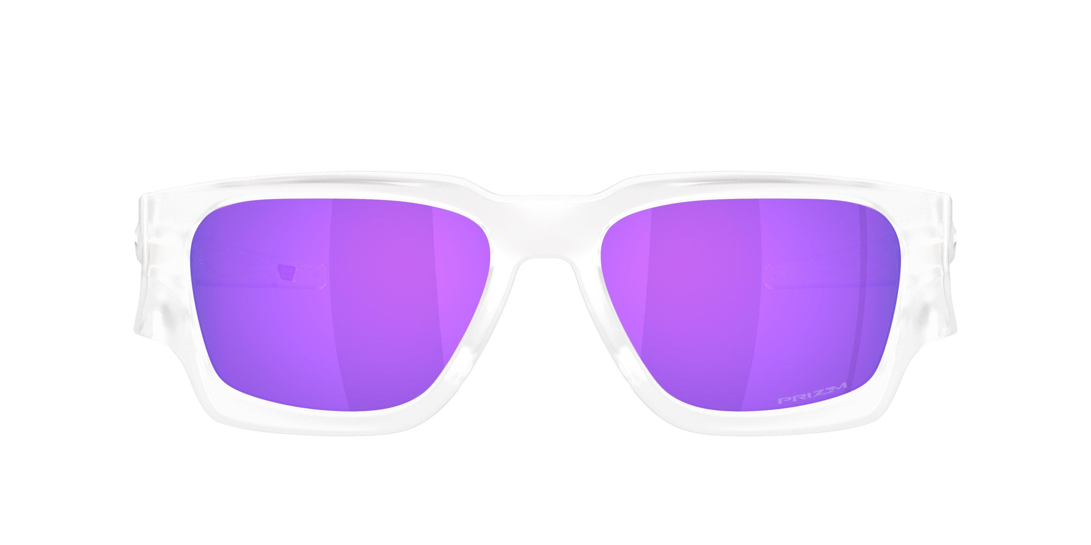 Oakley Instagator Prizm Violet Sunglasses &ndash; Matte Clear - PURPLE Thumbnail View 2