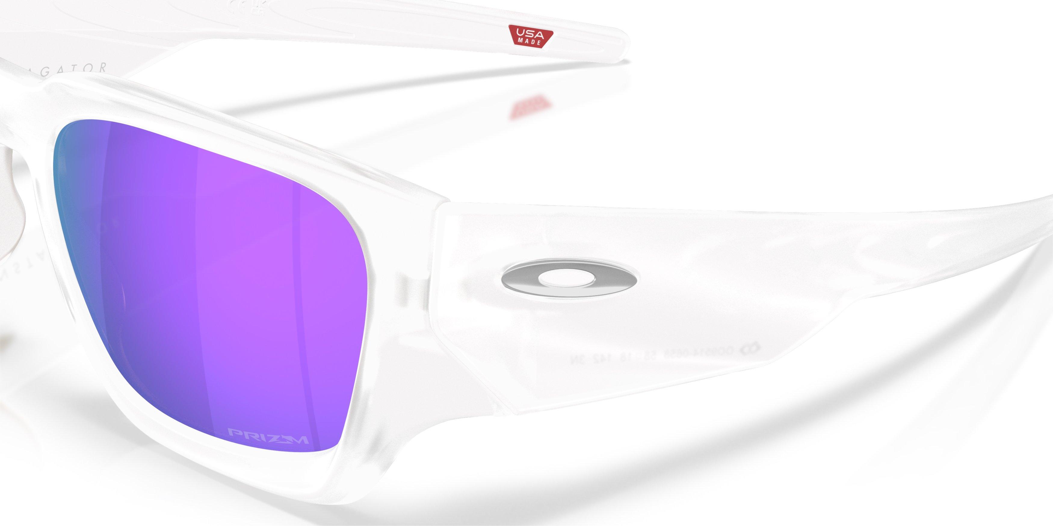 Oakley Instagator Prizm Violet Sunglasses &ndash; Matte Clear - PURPLE Thumbnail View 4
