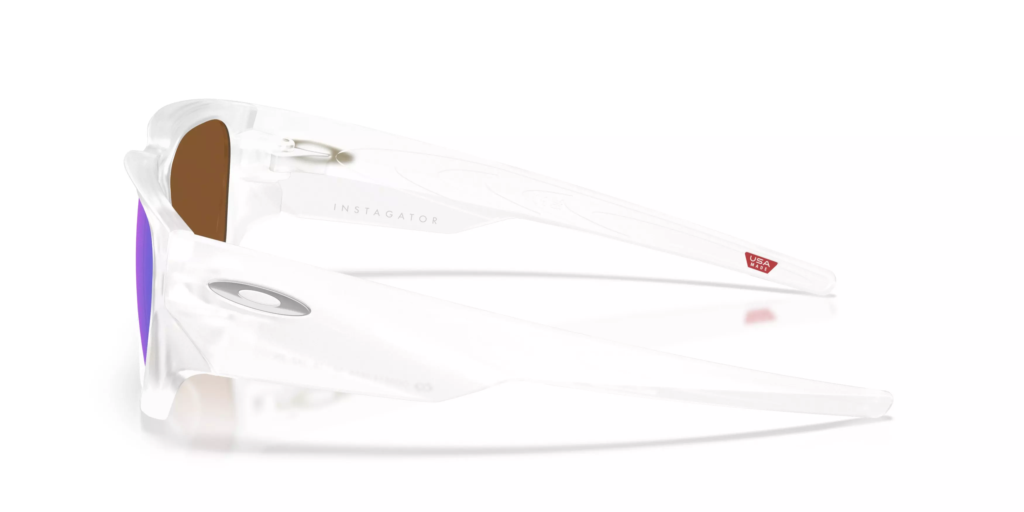 Oakley Instagator Prizm Violet Sunglasses – Matte Clear - PURPLE