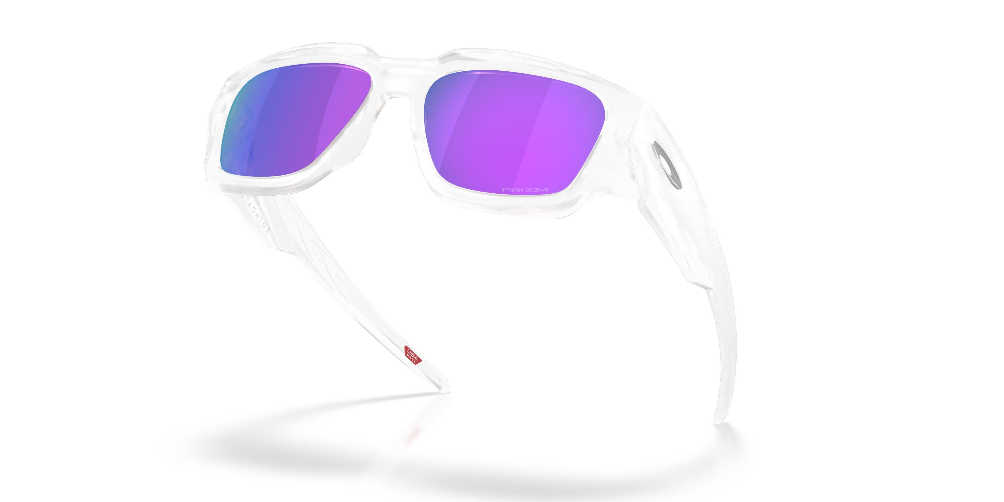 Oakley Instagator Prizm Violet Sunglasses &ndash; Matte Clear - PURPLE Thumbnail View 7