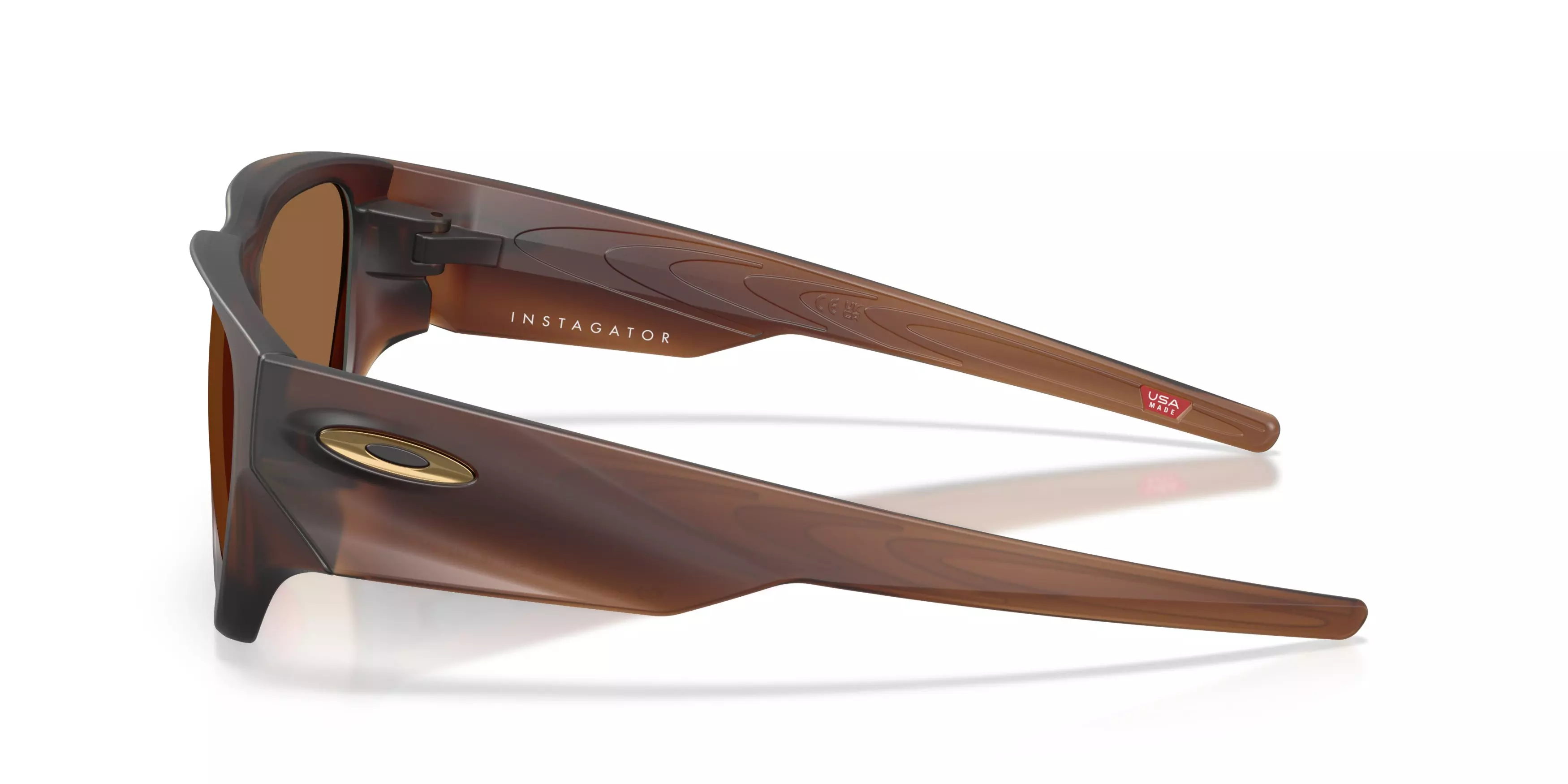 Oakley Instagator Prizm Bronze Sunglasses – Matte Rootbeer - BROWN